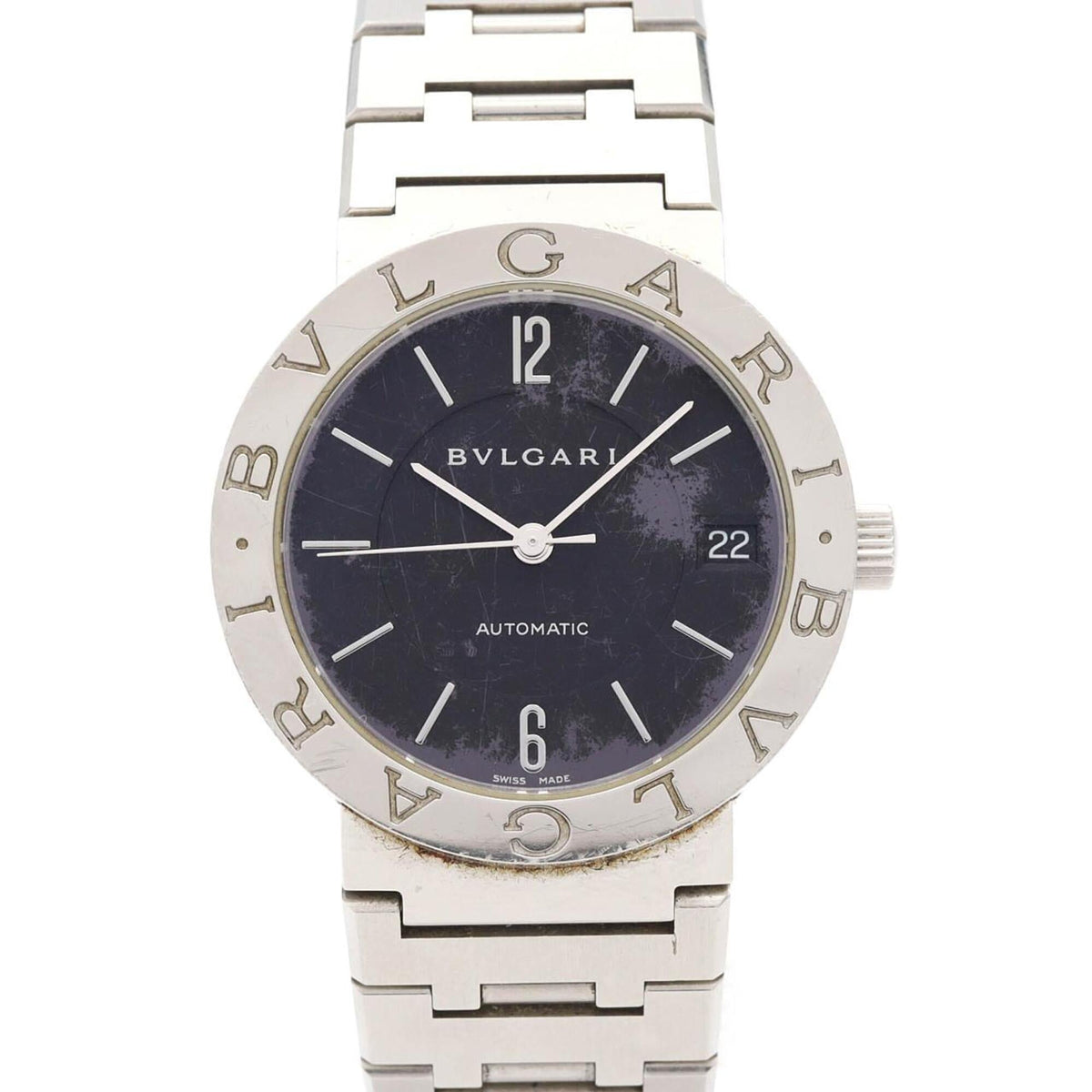 Bvlgari Bulgari BB33SSAUTO/BB33SSD/AT Black Dial 33mm Watch