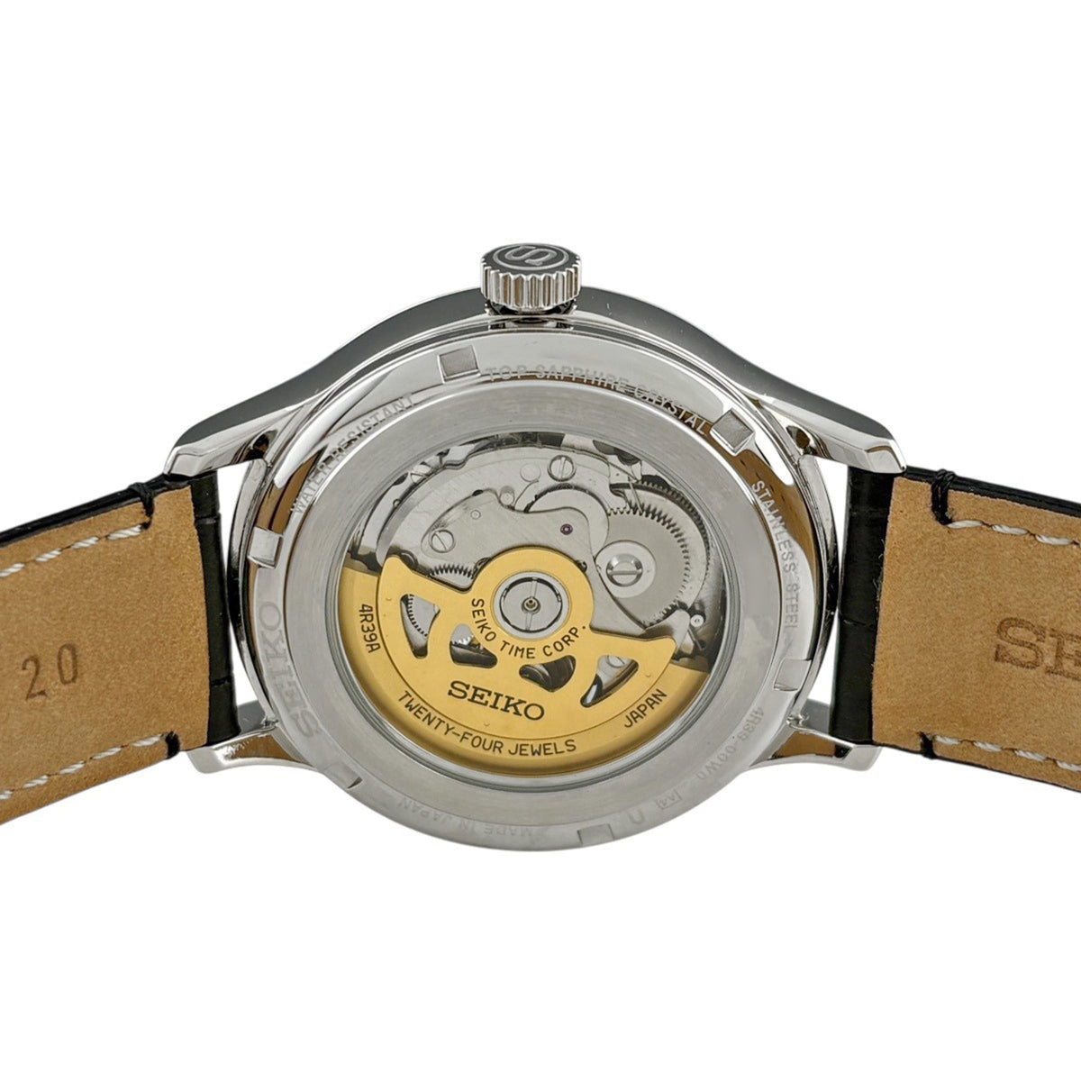 Seiko Presage SARY095 SARY095 4R39-00W0 Horloge met zilveren wijzerplaat, 42 mm