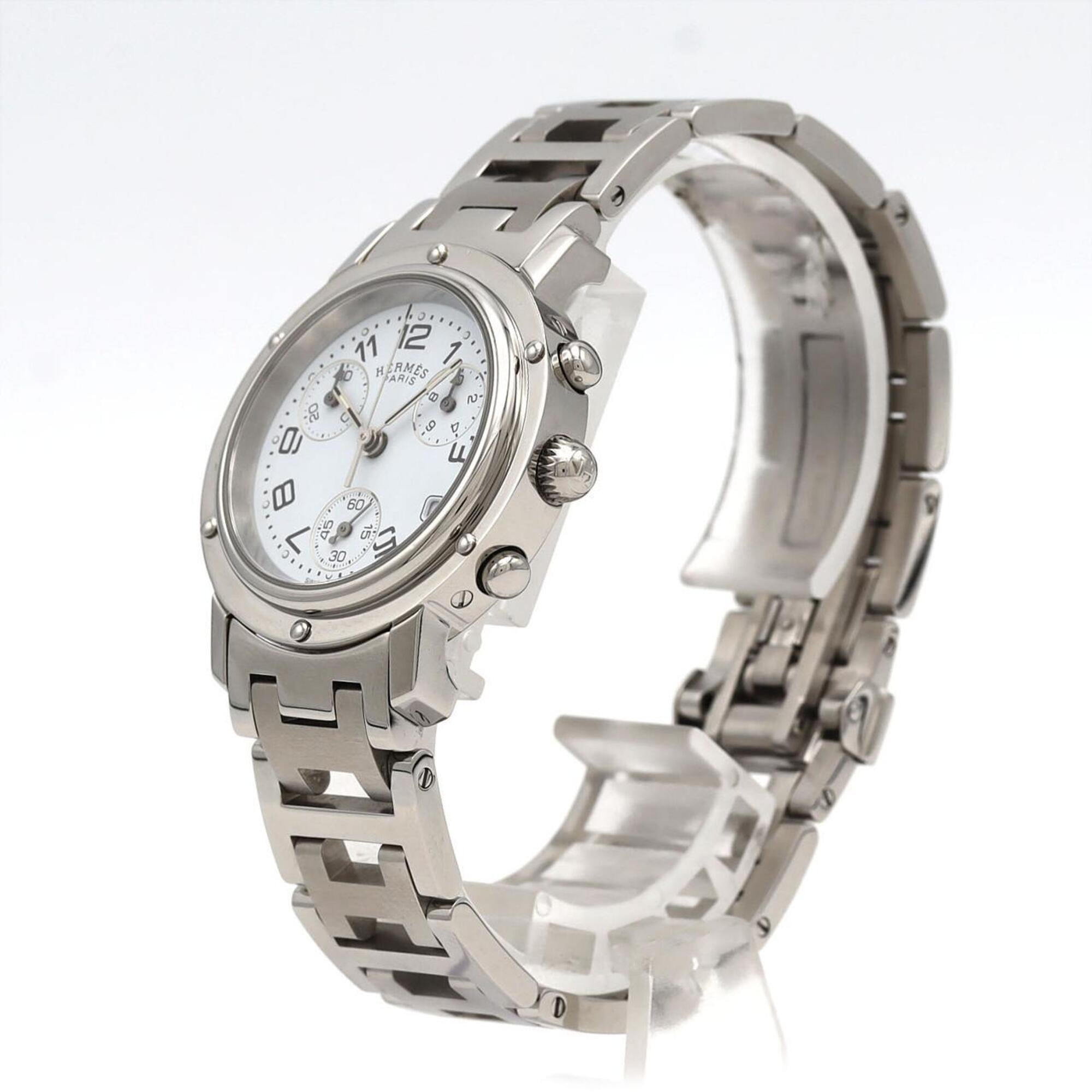 Hermes Clipper CL1.310 White Dial Stainless steel 31mm Watch