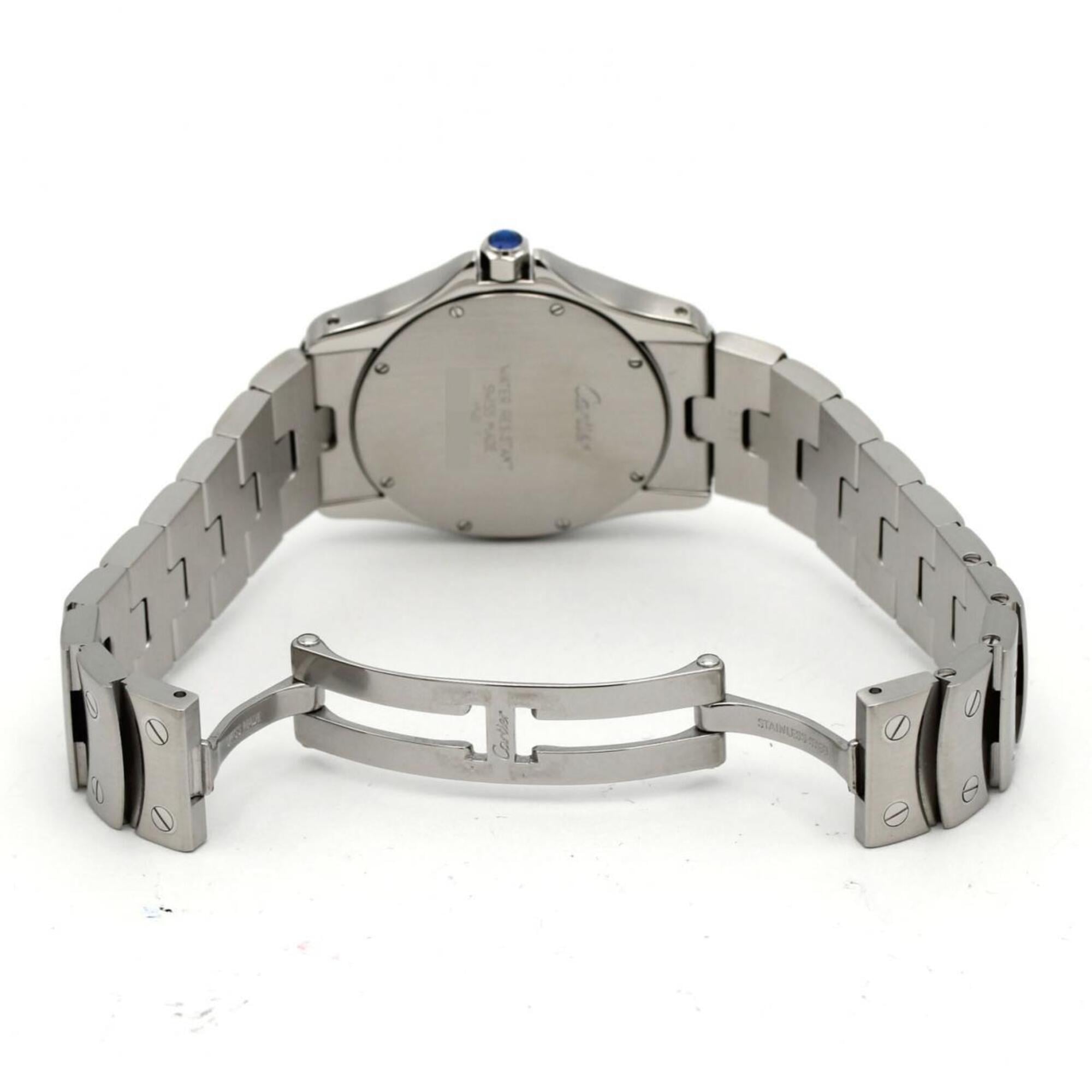 Montre Cartier Santos Rond MM W20027K1 en acier inoxydableQuartz