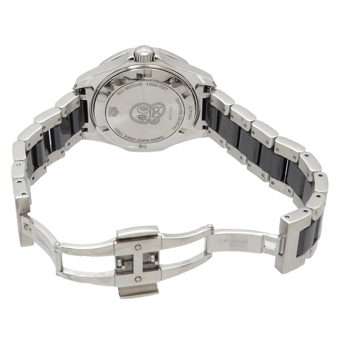 TAG Heuer Aquaracer WAY131G Schwarz Zifferblatt 35 mm Uhr