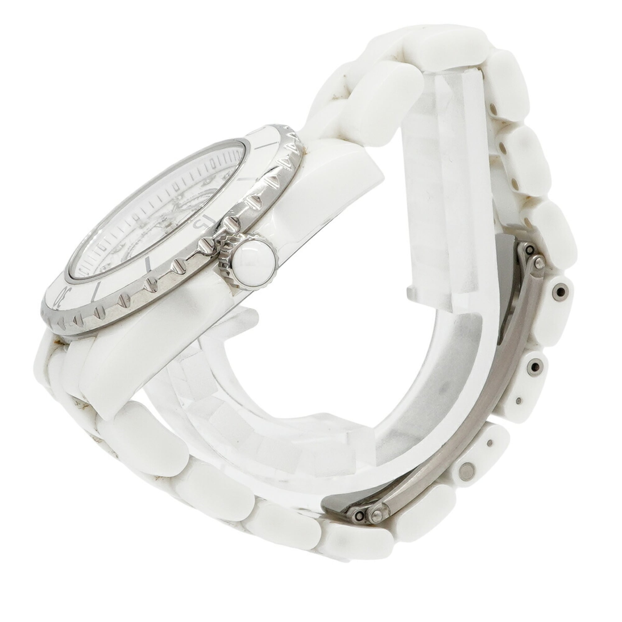 Chanel J12 Diamond H1628 White Dial Women's Watch