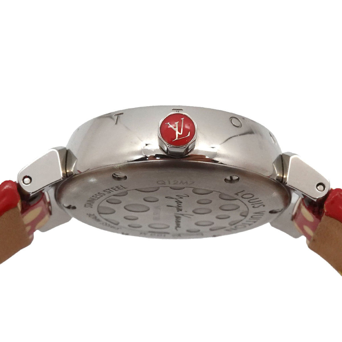 Louis Vuitton Tambour Yayoi Kusama Q12M7 Red color, White Dial 28mm Watch