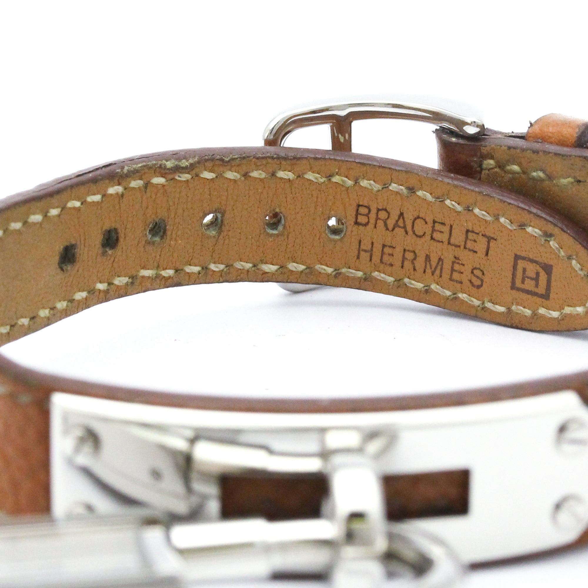 HERMES Kelly Stainless Steel Leather Quartz Ladies Watch KE1.210
