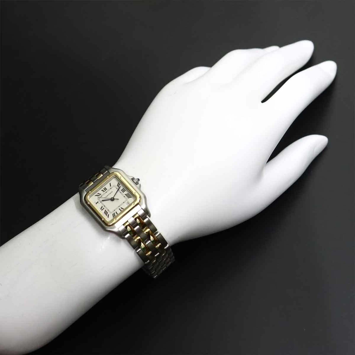 Cartier Panthère MM 2-Row W25028B6 Ivory Dial 26mm Watch