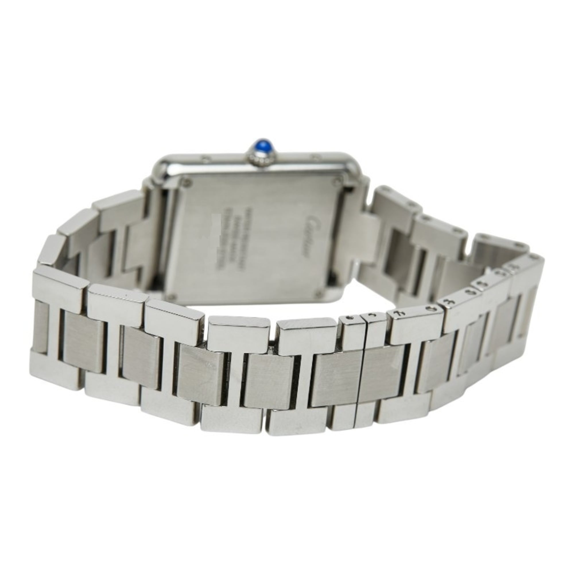 Cartier Tank Solo SM W5200013 Quarz-Damenuhr aus Edelstahl mit Weiß Zifferblatt CARTIER