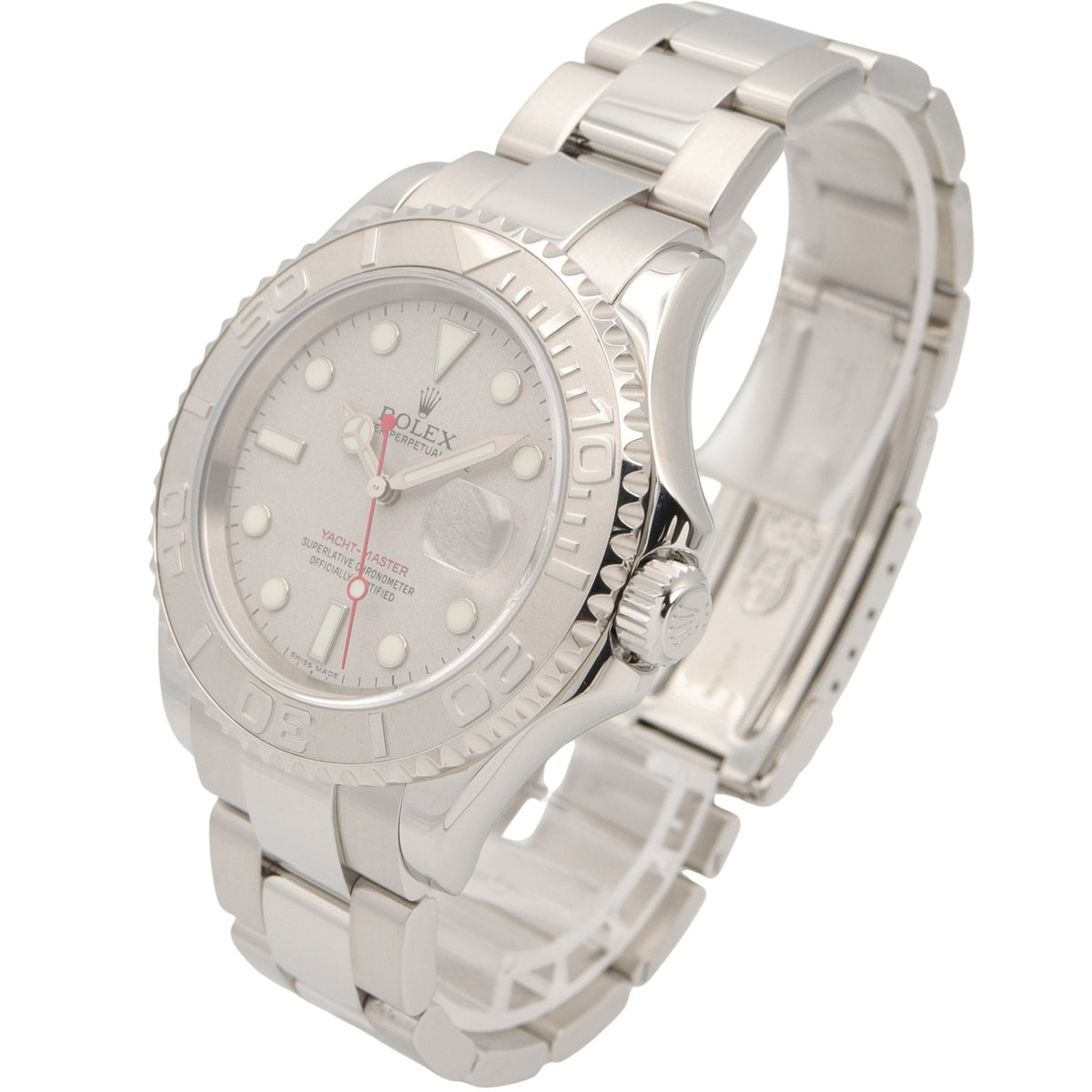 Montre Rolex Yachtmaster Rolesium 16622 cadran argenté 40mm