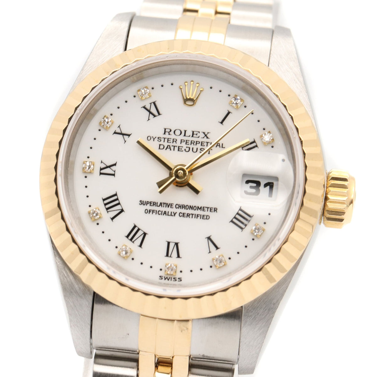 Rolex Datejust W-series 18K ( 69173 White Dial 26mm Watch