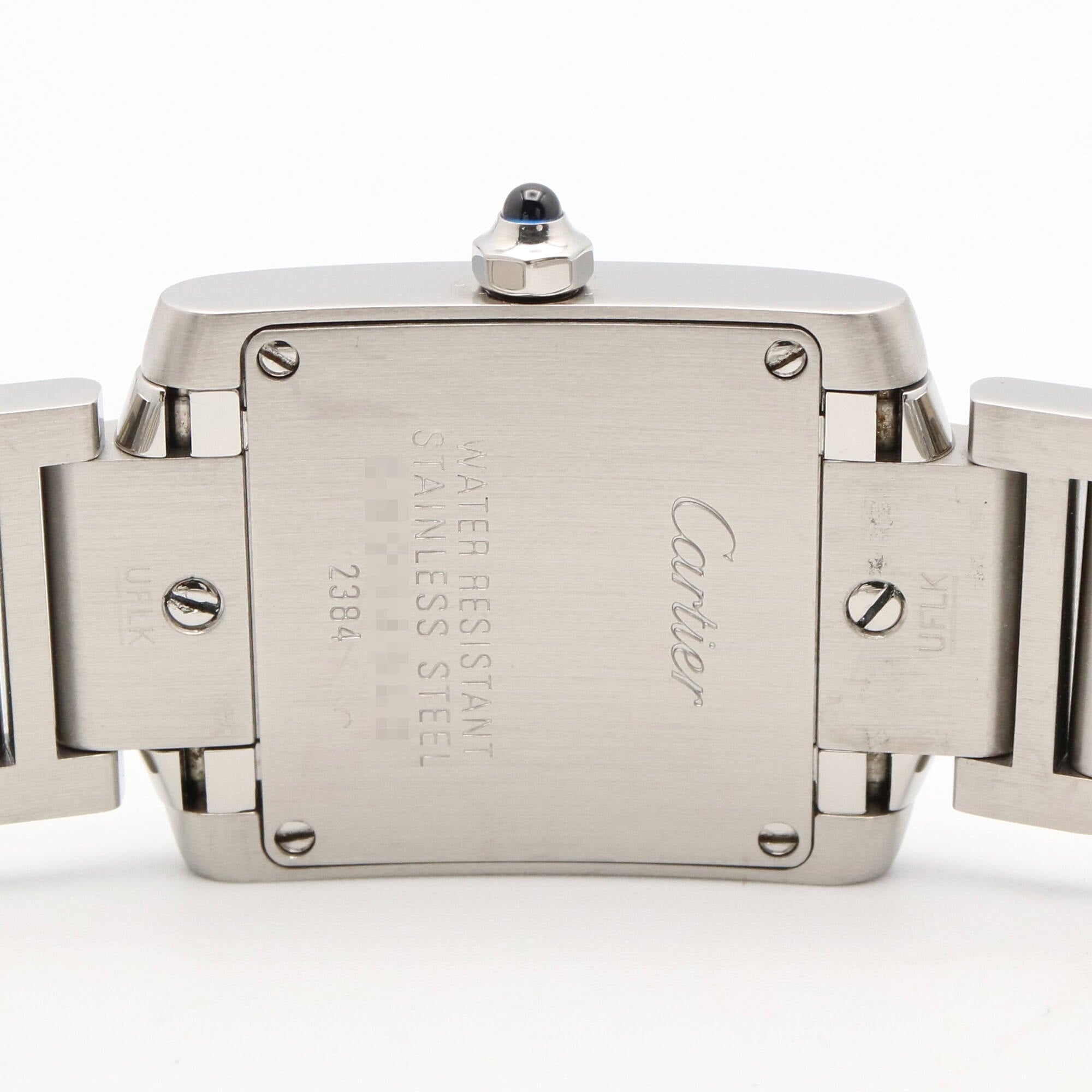 Cartier Tank francaise W51008Q3 Silver Dial Stainless steel 20mm Watch