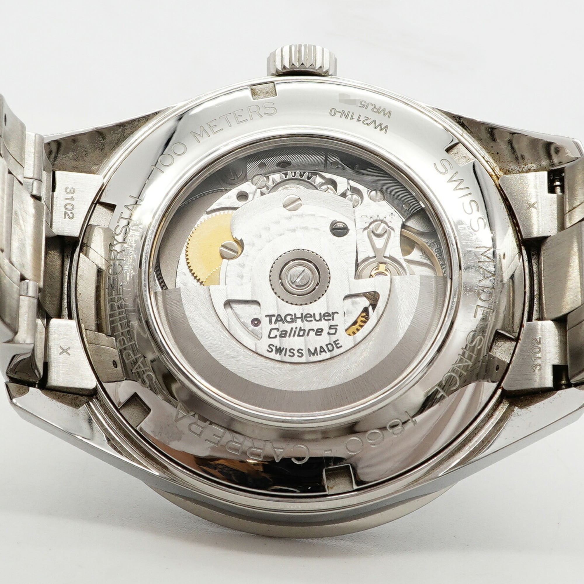 TAG Heuer Carrera Calibre 5 WV211N Brown Dial 39mm Watch