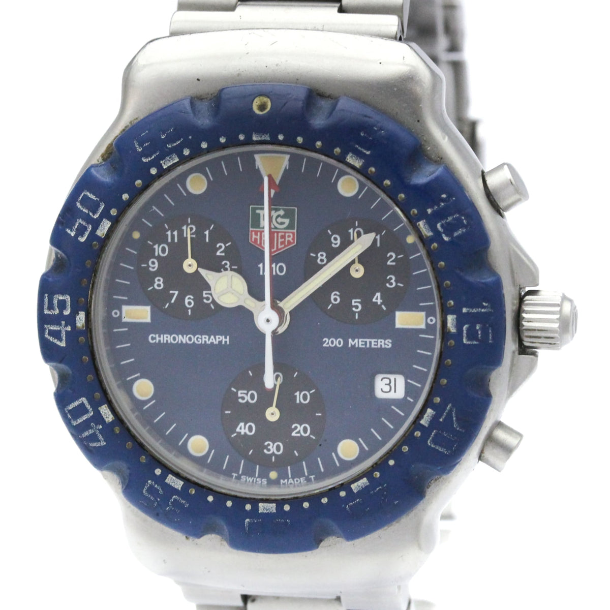 TAG Heuer Serie 2000 CA1210, blaues Zifferblatt, 38 mm Uhr