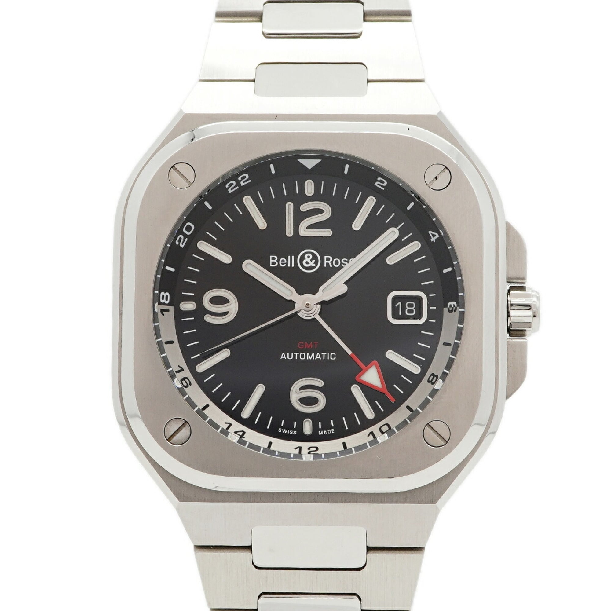 Bell & Ross BR05 GMT BR05G-BL-ST SST Black Dial