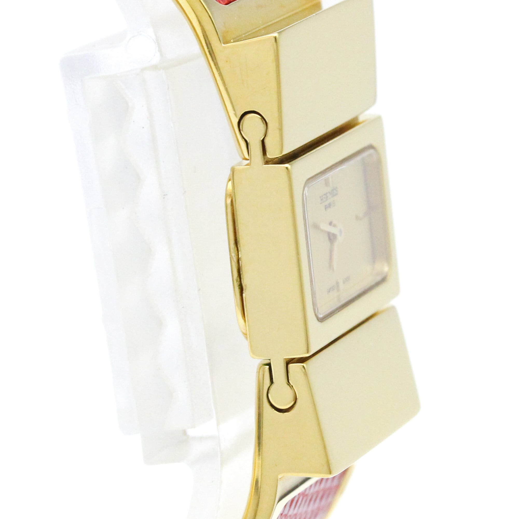 Hermes Loque LO1.201 Gold Dial 20mm Watch