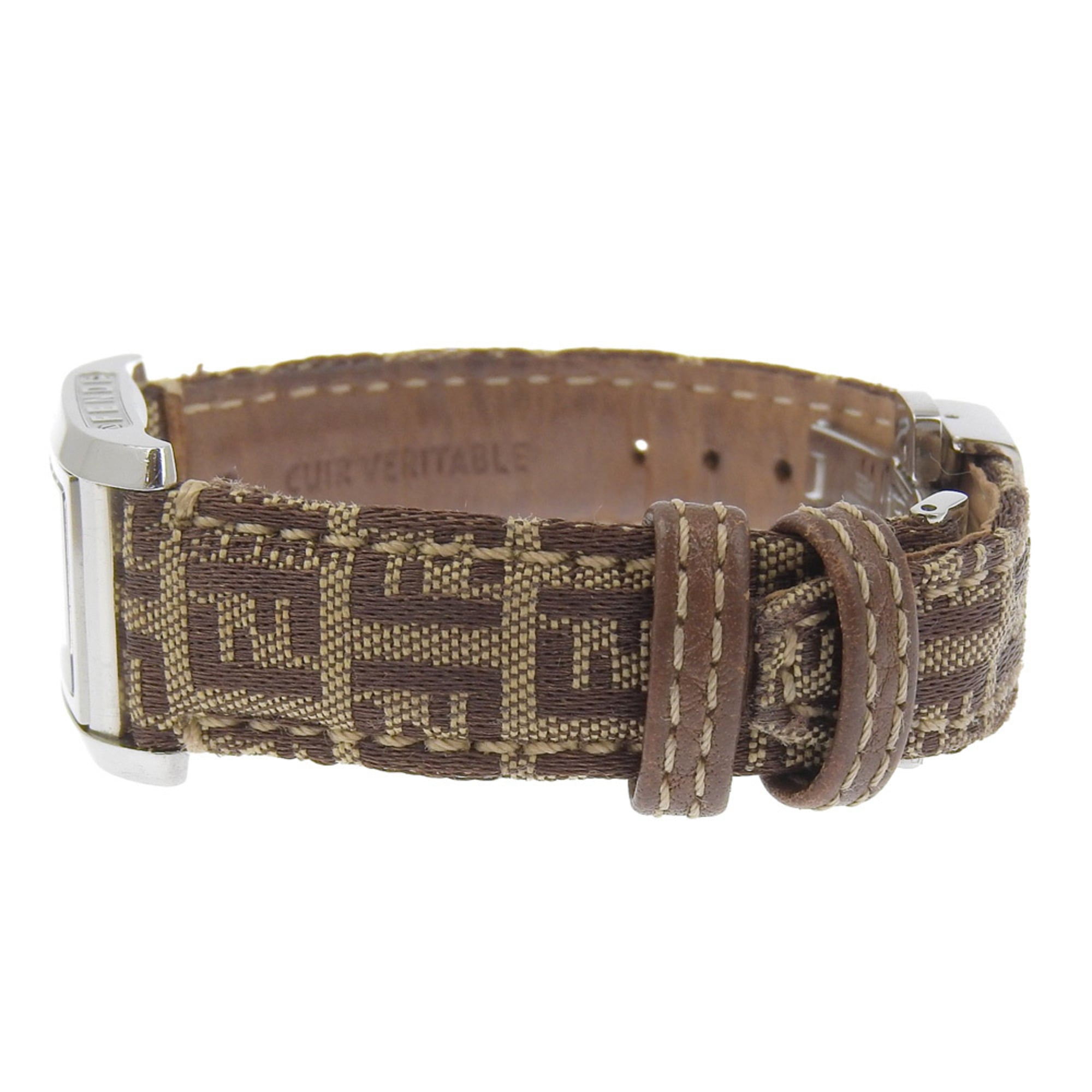 Fendi 7600L Women's Watch, Stainless Steel and Leather, Quartz Movemen