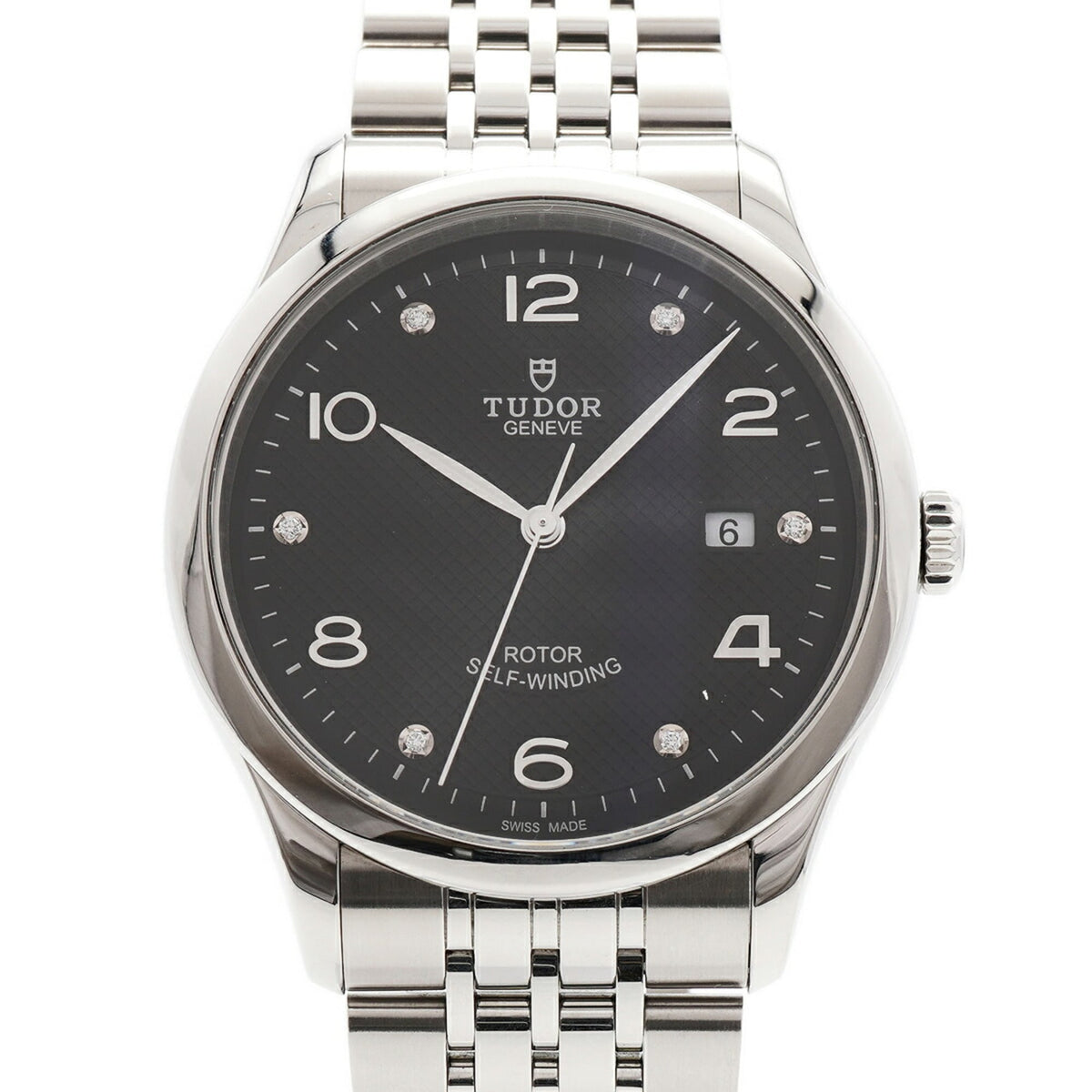 Tudor 1926 6P Diamond 91650 Black Dial 41mm Watch