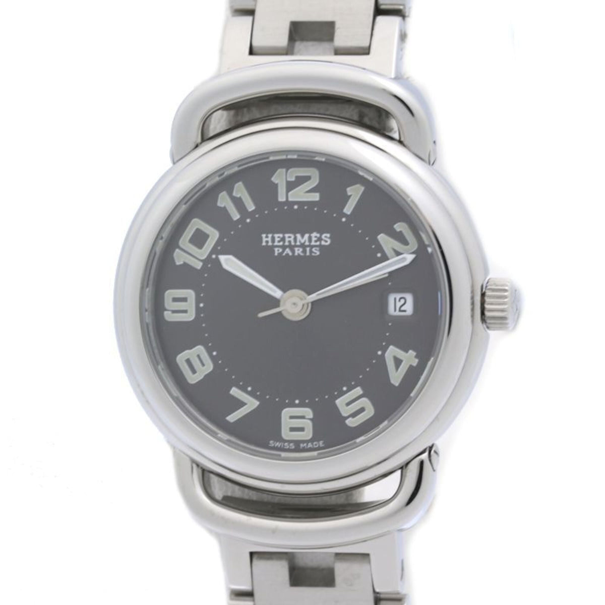 Hermes Pullman PU2.210 horloge met grijze wijzerplaat, 25 mm