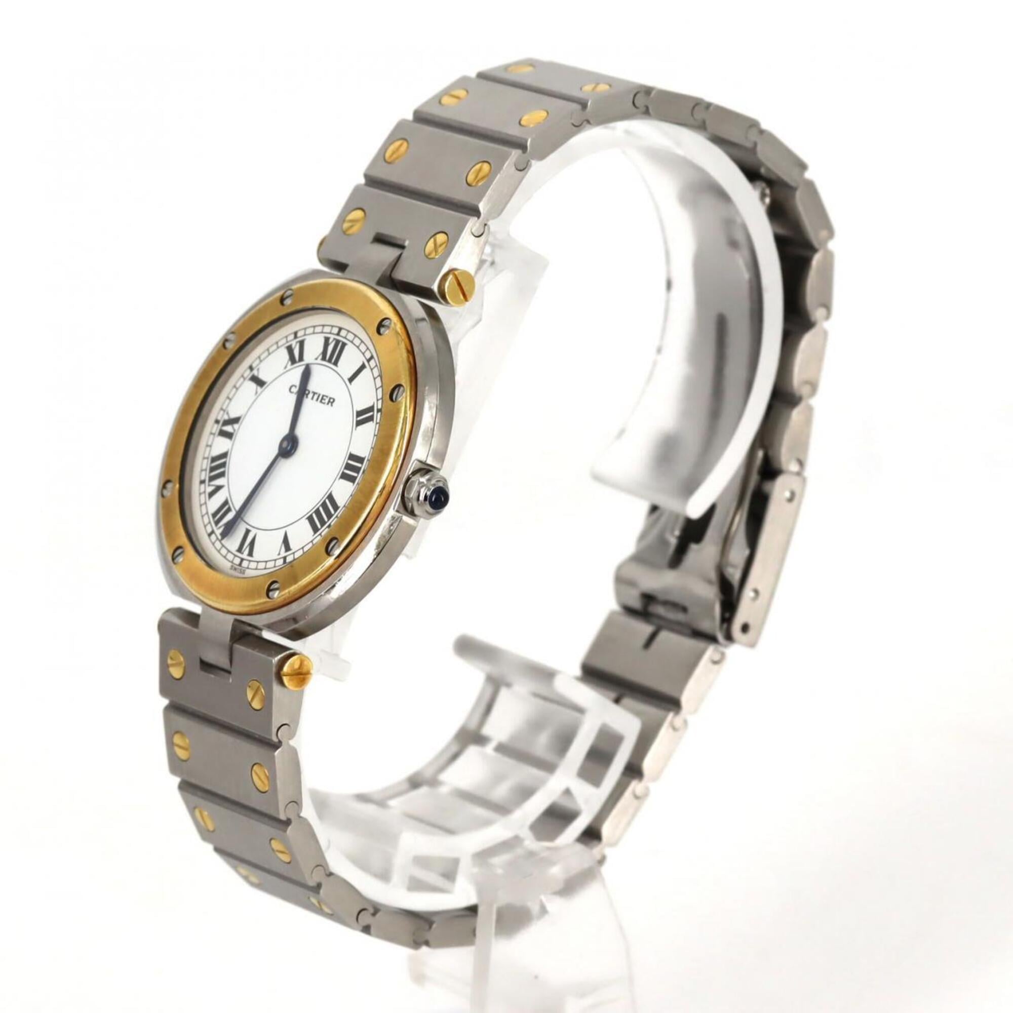 Cartier Santos VendÃ´me LM YG Combination 83038288 SSxYG Quartz Watch