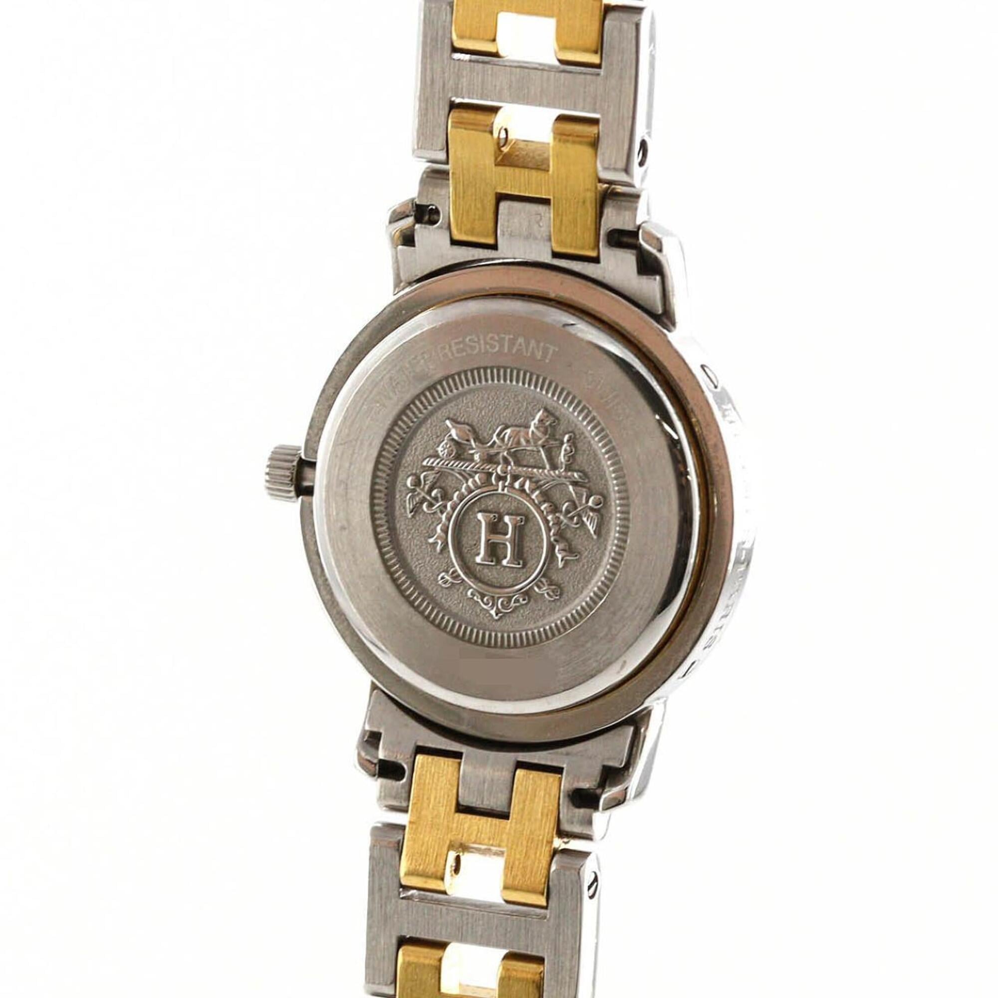 Hermes Clipper Elfenbein Zifferblatt 24 mm Uhr