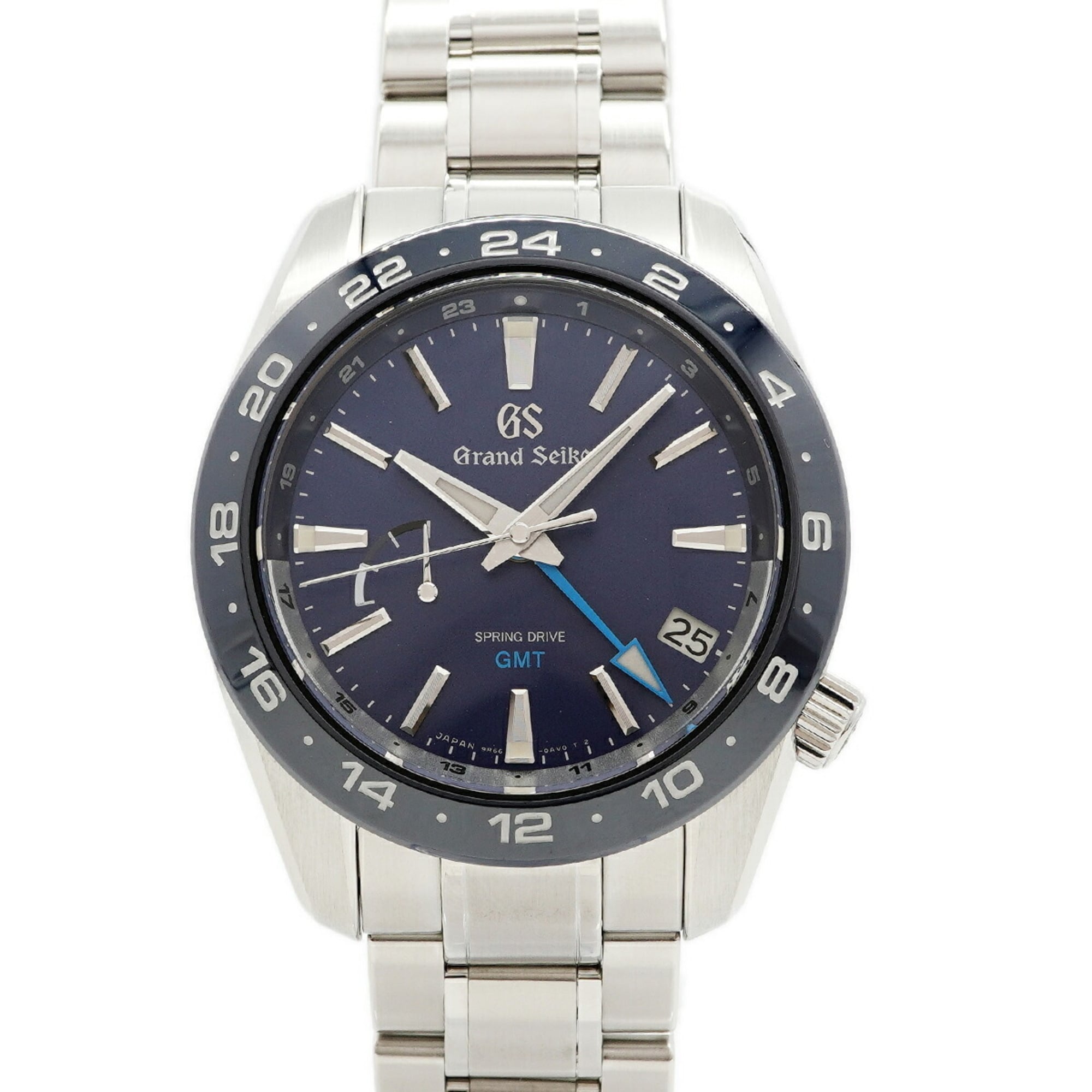 Grand Seiko Grand Spring Drive GMT SBGE255 Blue Dial 40mm Watch