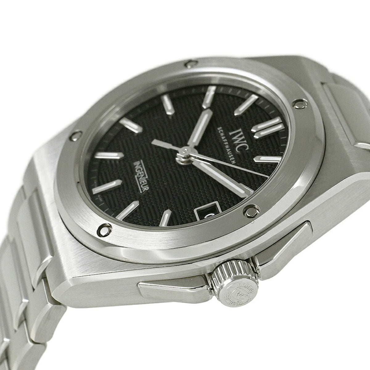 IWC Ingenieur IW324906 horloge met zwarte wijzerplaat, 35 mm