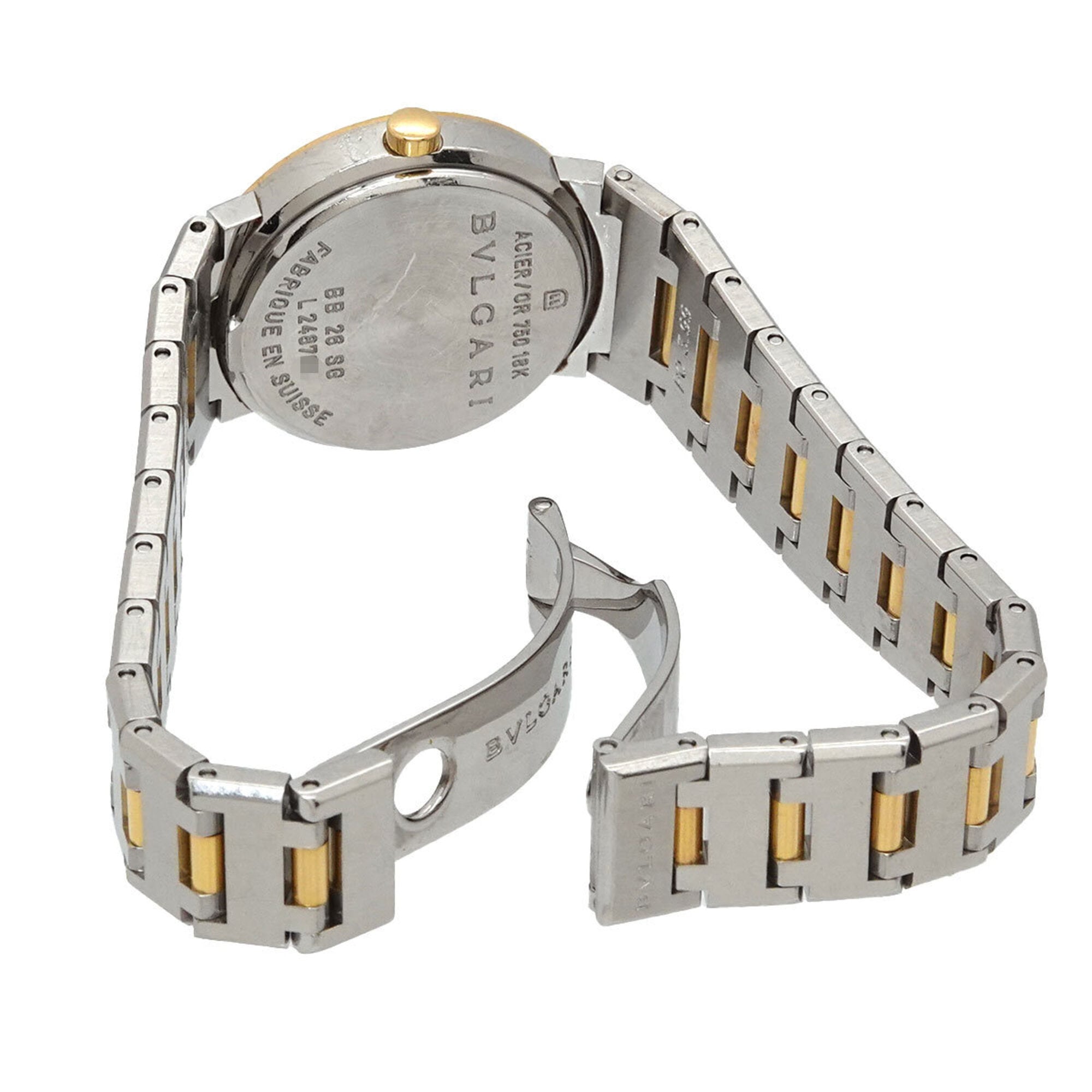 Bvlgari BB26SG Schwarz Zifferblatt 26 mm Uhr
