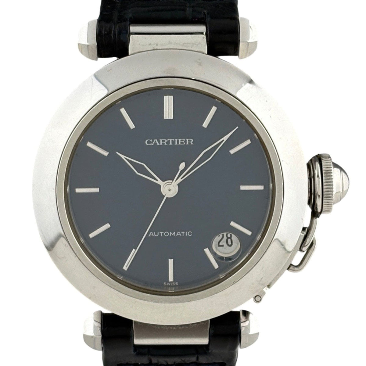 Cartier Pasha W31014M7 Blue Dial 35mm Watch