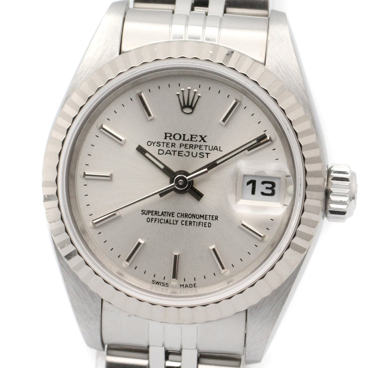 Rolex Datejust P-series 18K 79174 Silver Dial 26mm Watch