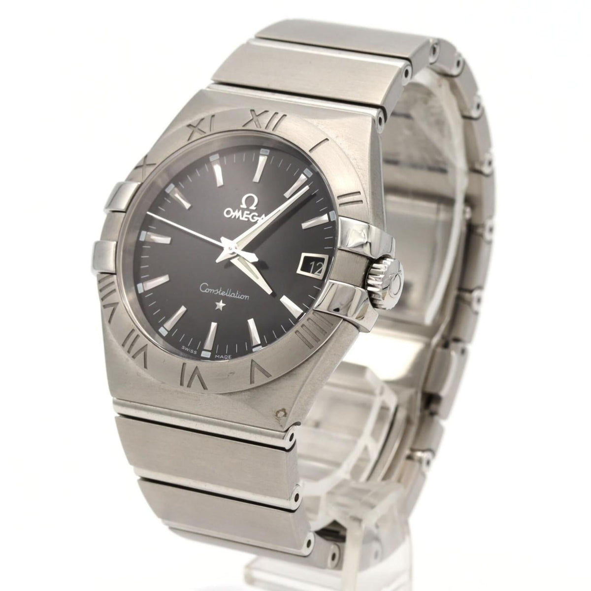 Omega Constellation Brushed 123.10.35.60.01.001 Schwarz Zifferblatt 35 mm Uhr