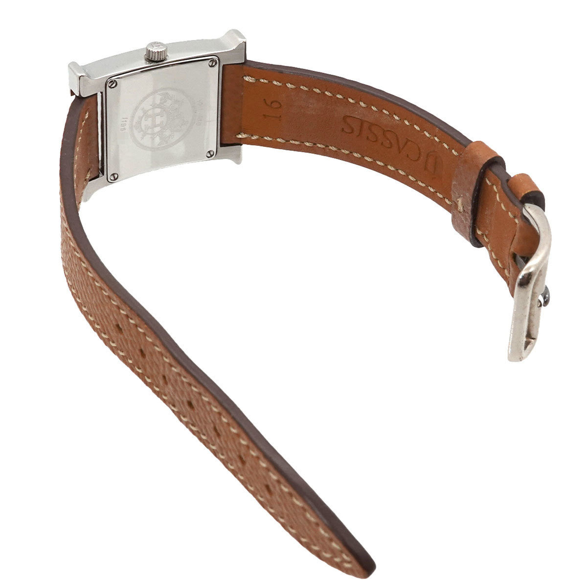 Hermes H- GZl1lc1l Silber Zifferblatt 21 mm Uhr