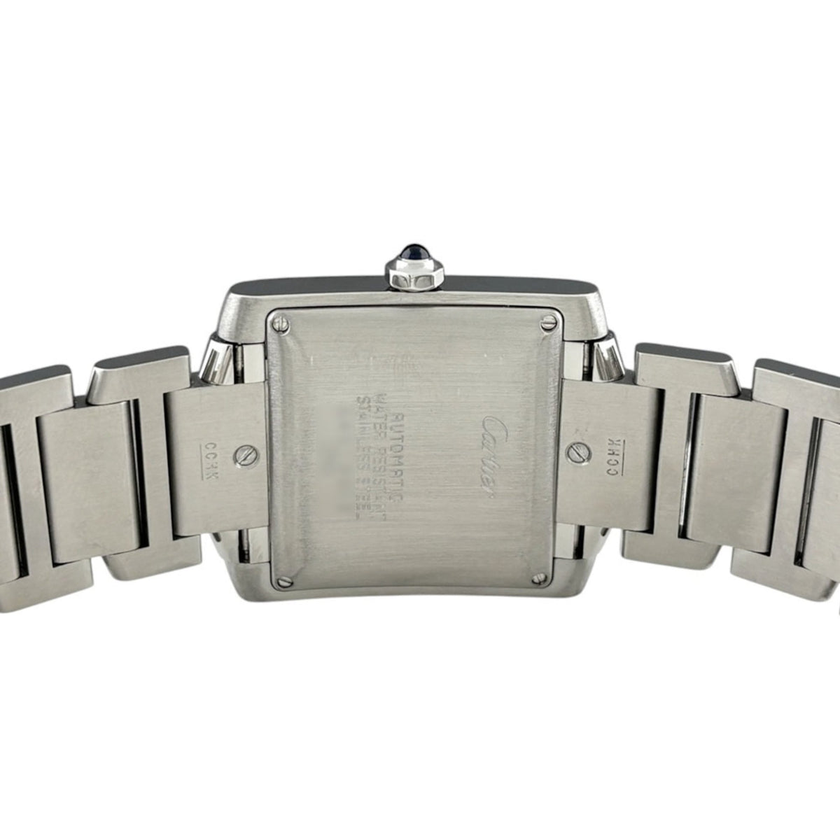 Montre Cartier Tank Française LM W51002Q3, cadran argenté, 28 mm