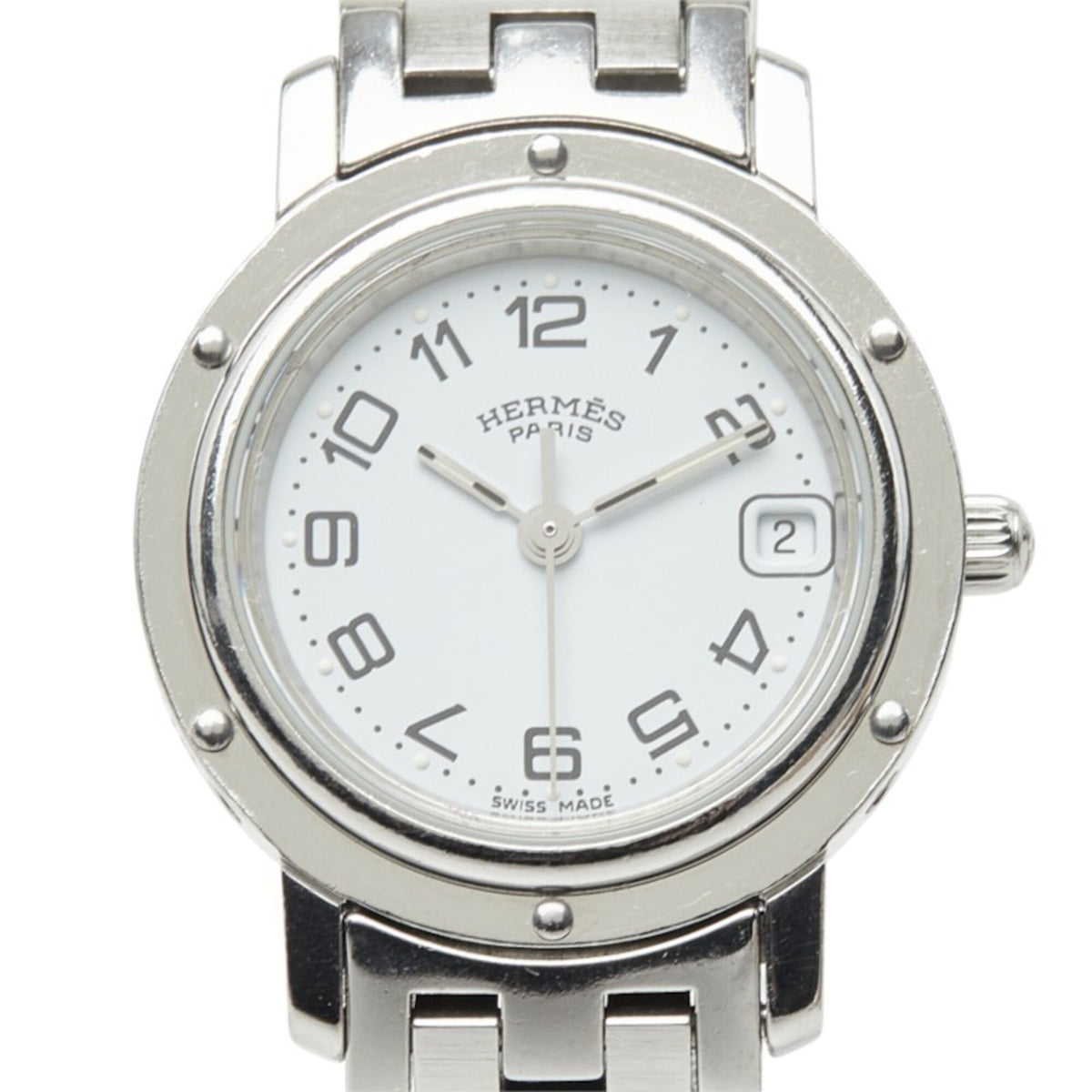Hermes Clipper CL4.210 White Dial 24mm Watch