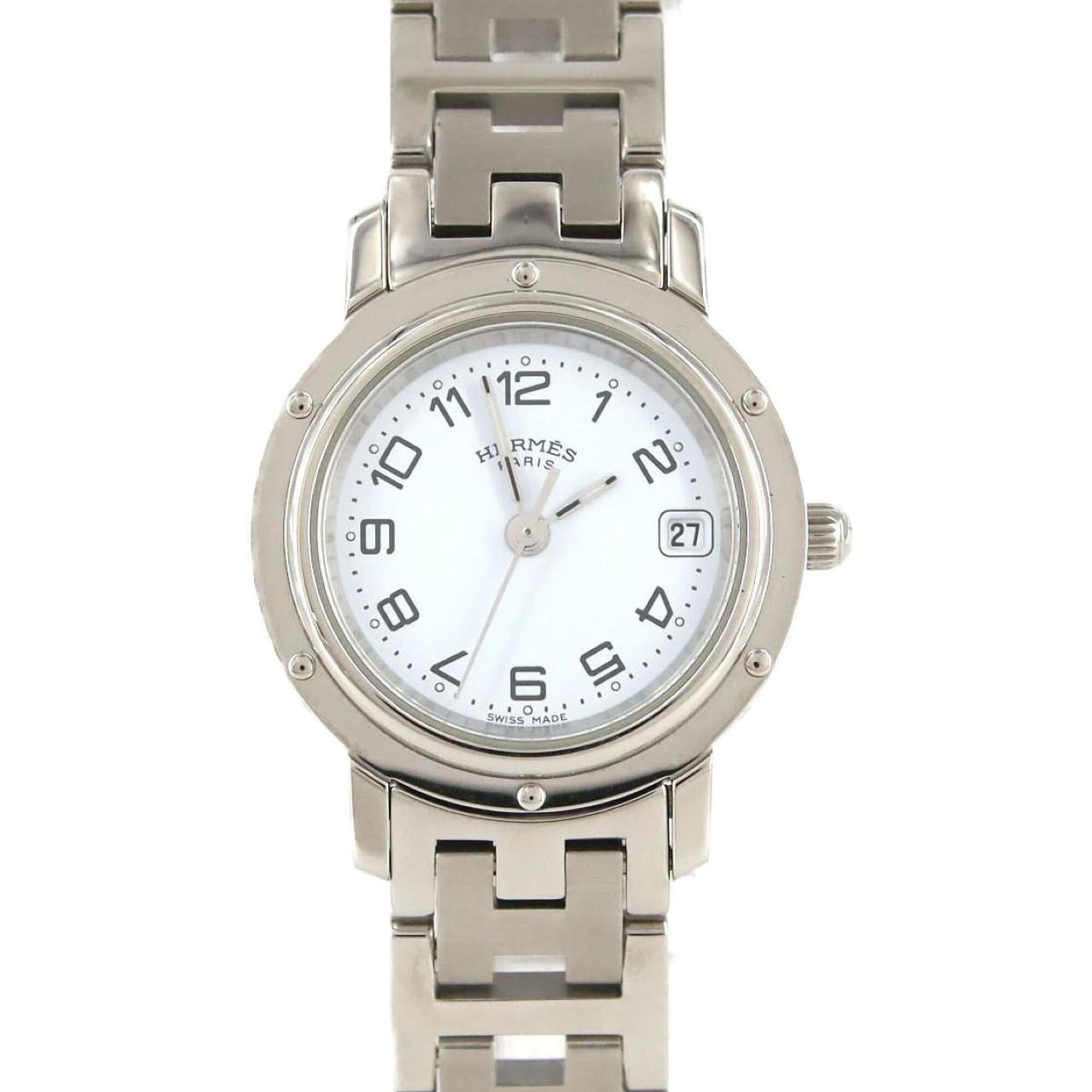 Hermes Clipper CL4.210 White Dial 24mm Watch