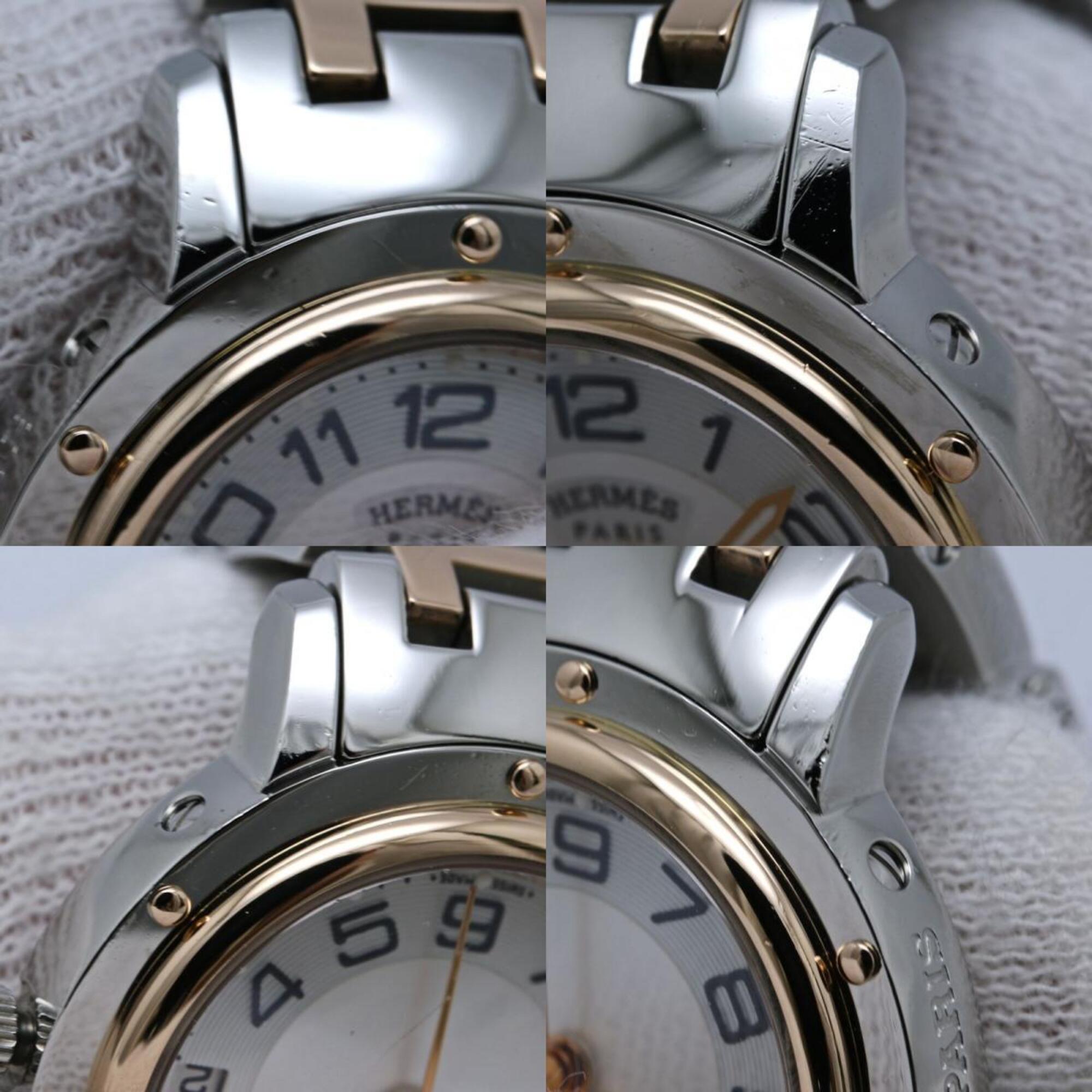 Hermes Clipper CP1.221.212/4970 035321WW00 White Dial 24mm Watch