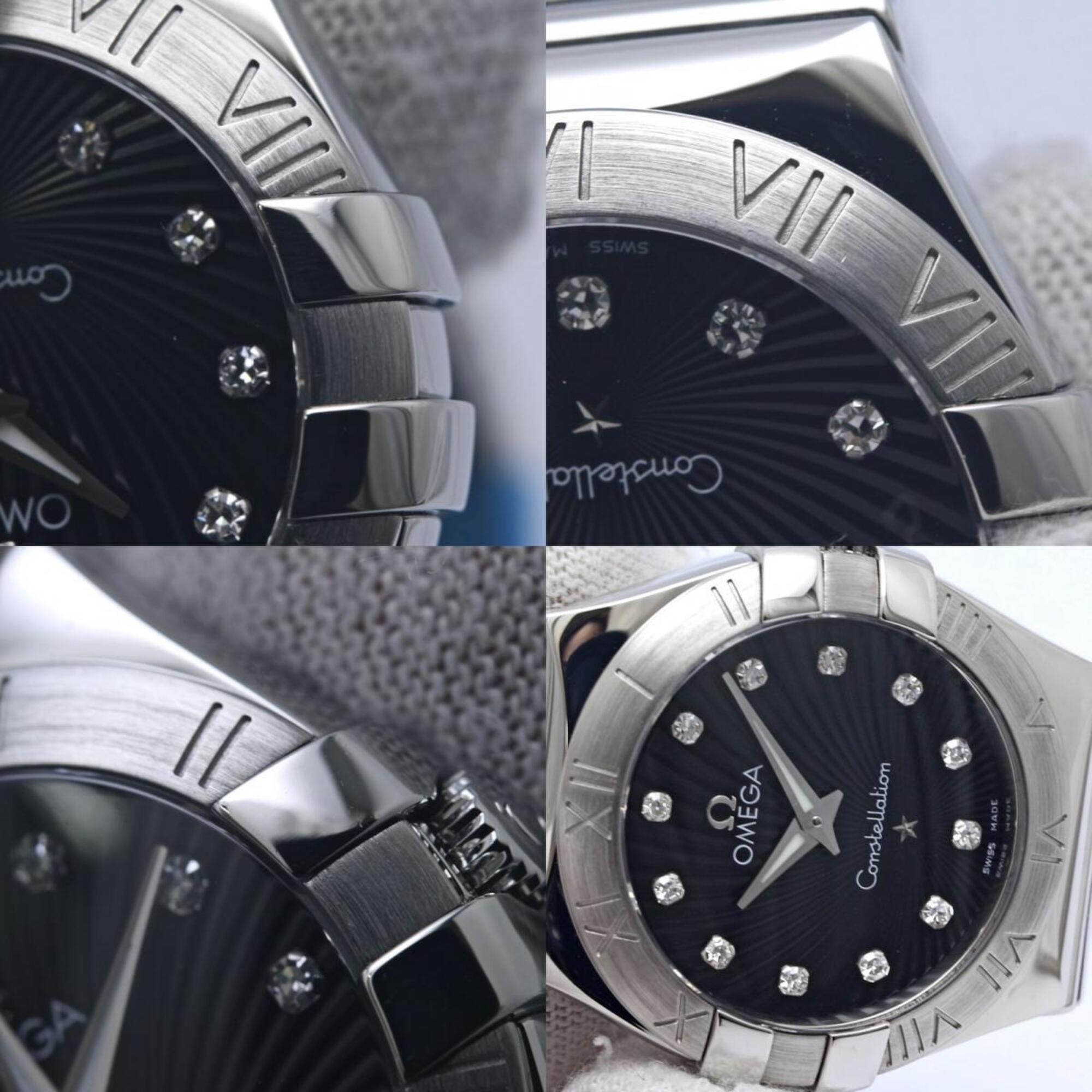 OMEGA Constellation 12-Diamant-Uhr 123.10.27.60.51.002 Damenuhr aus Edelstahl 40353