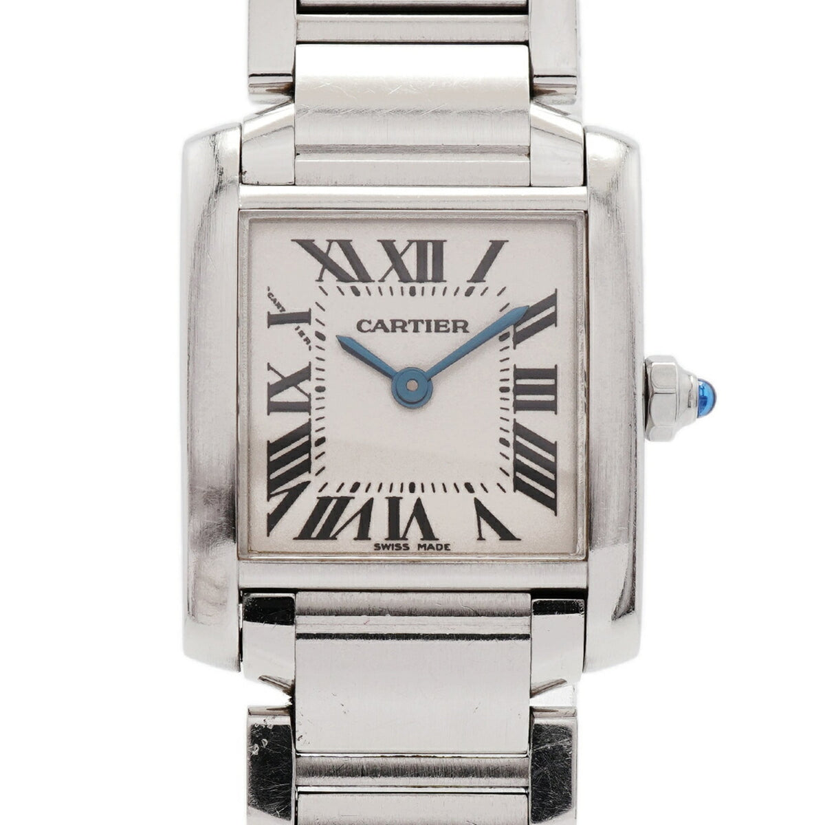 Cartier Tank Française SM W51008Q3 horloge met ivoorkleurige wijzerplaat, 20 mm
