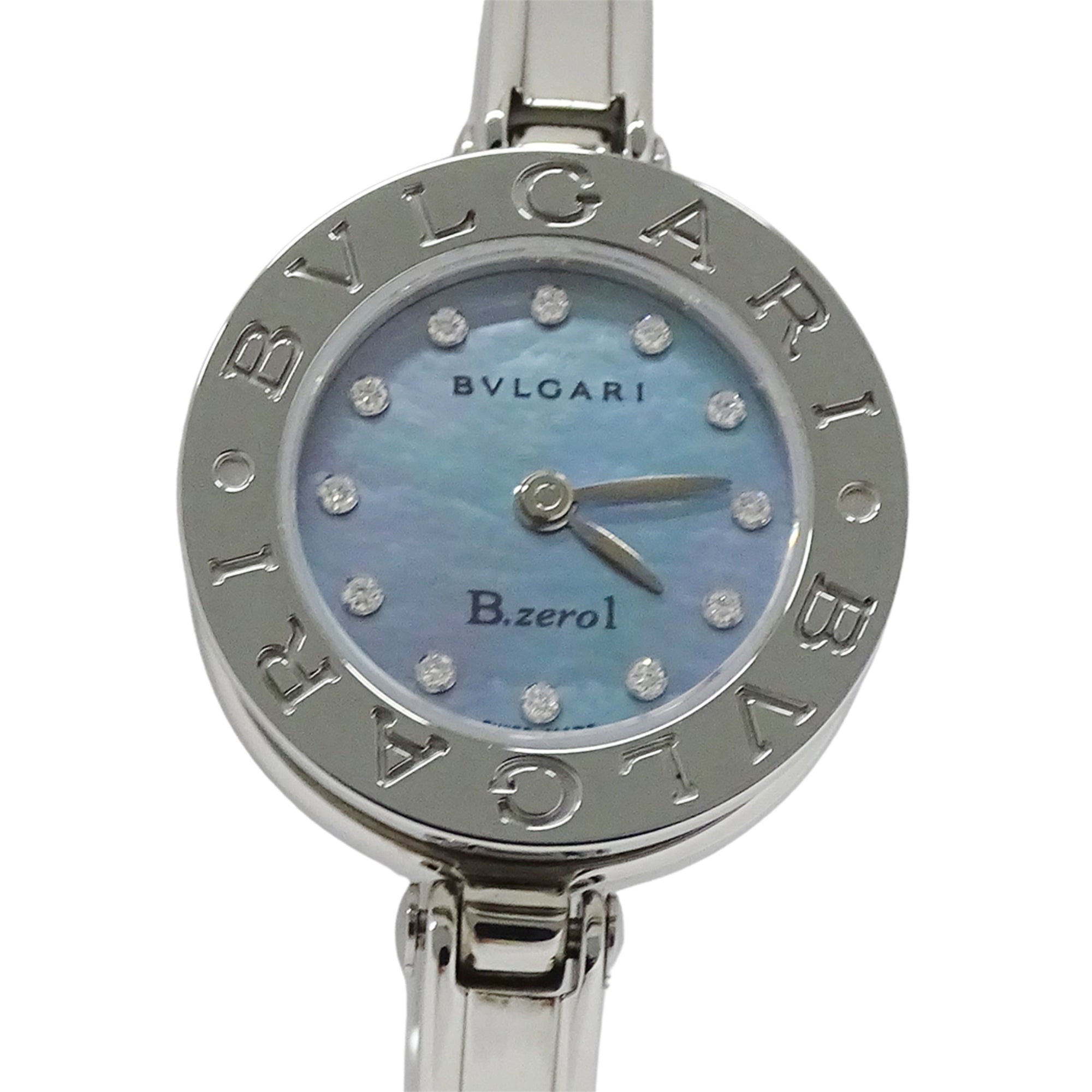 Bvlgari Bulgari BVLGARI BZ22S Horloge met blauwe wijzerplaat, 22 mm
