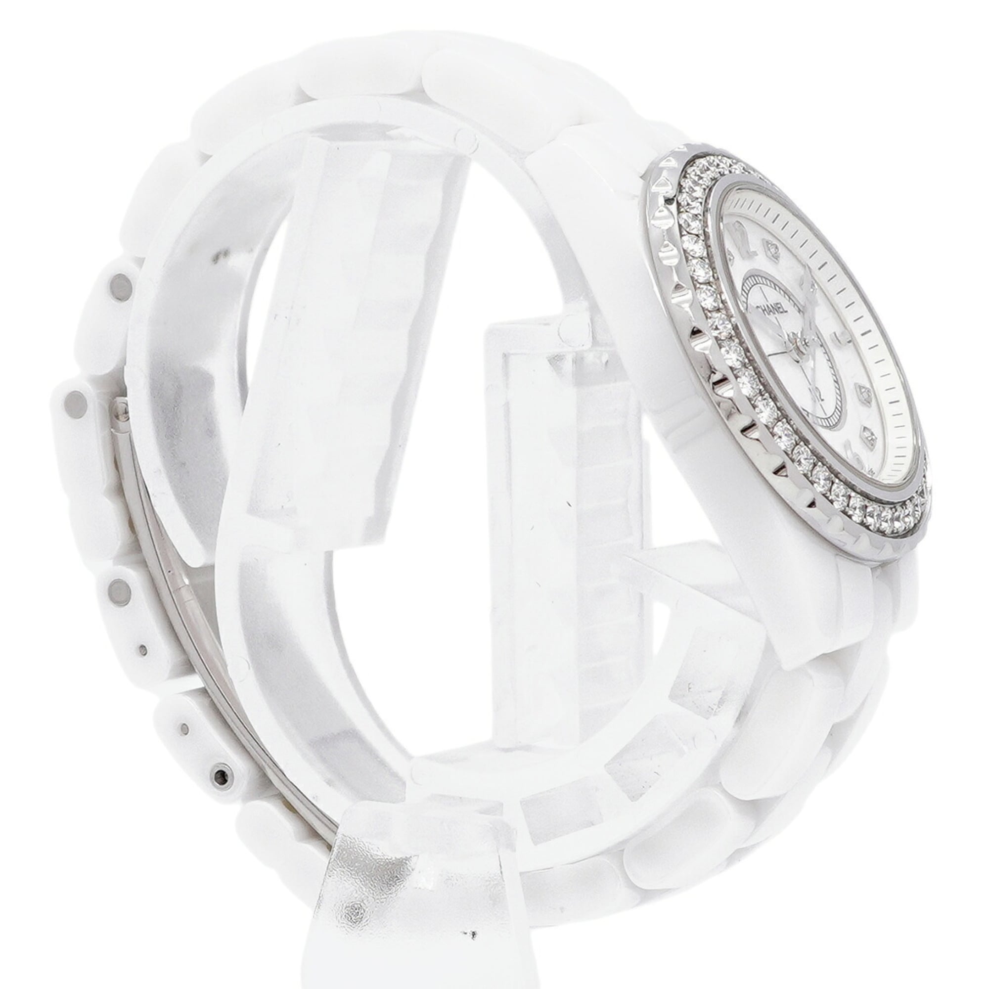 Chanel J12 Diamond H2572 White Dial 28mm Watch