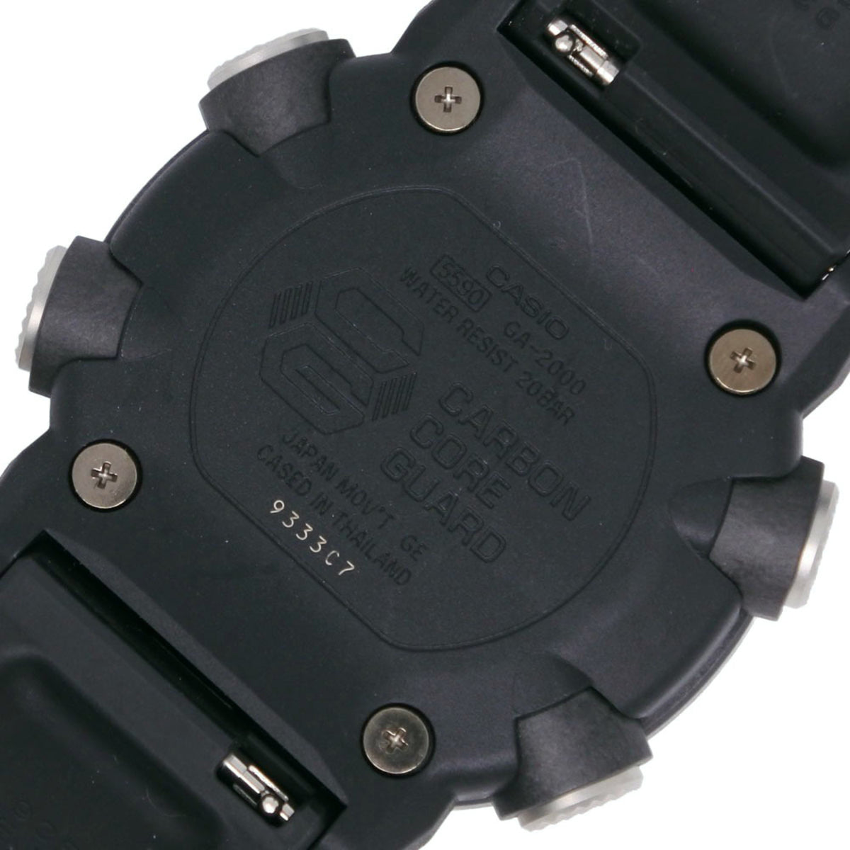 Casio G-SHOCK GA-2000-4JR Carbon Core Guard Watch, x Resin, Black Orange, Quartz, Analog-Digital, Dial, Men's