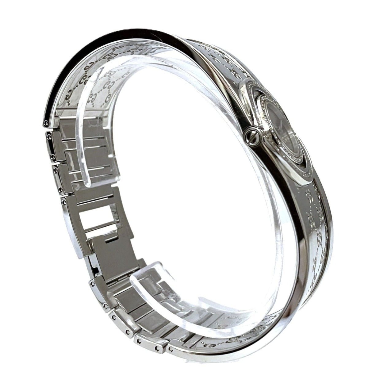 Gucci GUCCI Toile GG Diamond Bezel 112 (YA112504) Braun Zifferblatt 16 mm Uhr