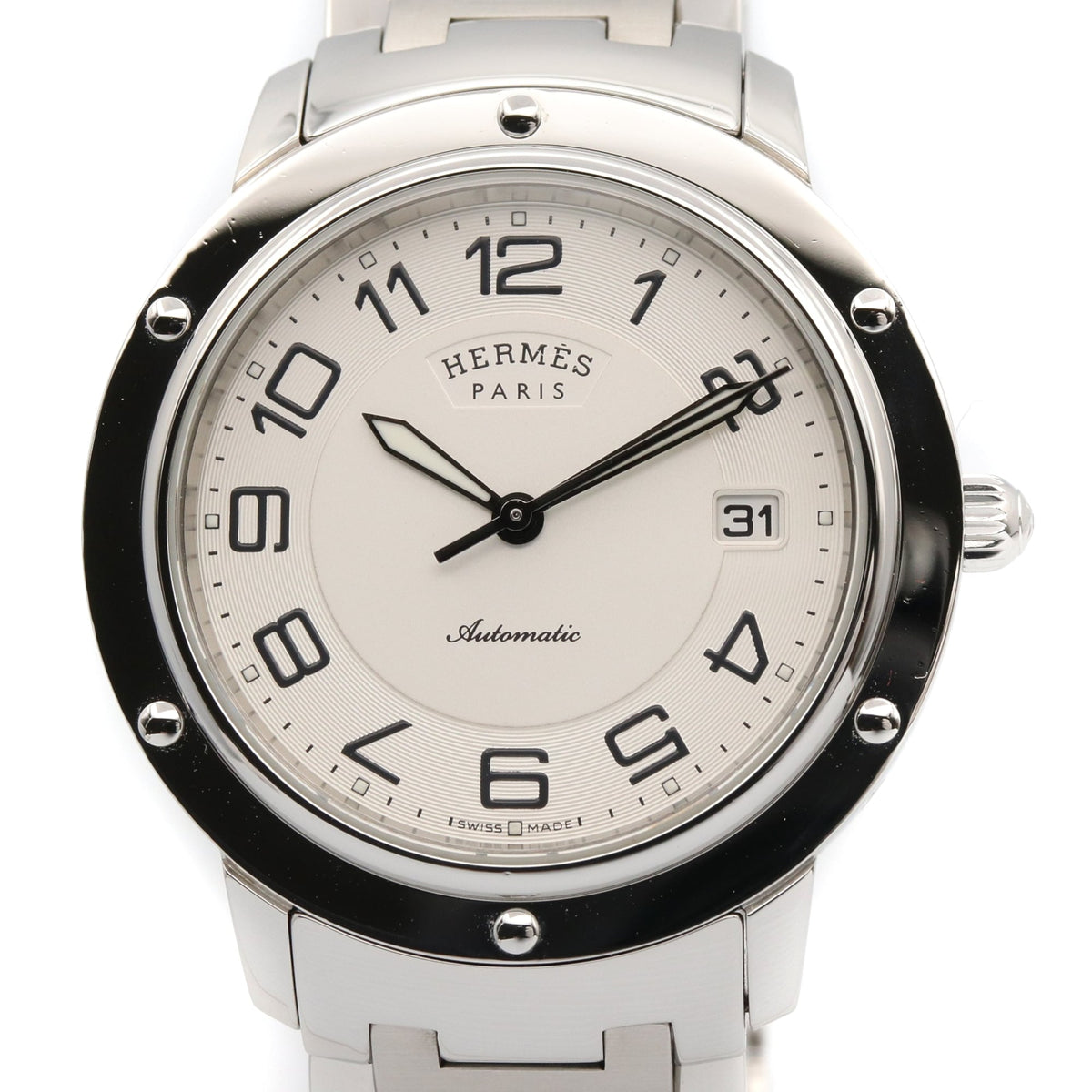 Hermes Clipper Classic CP2.810 Silver Dial 39mm Watch