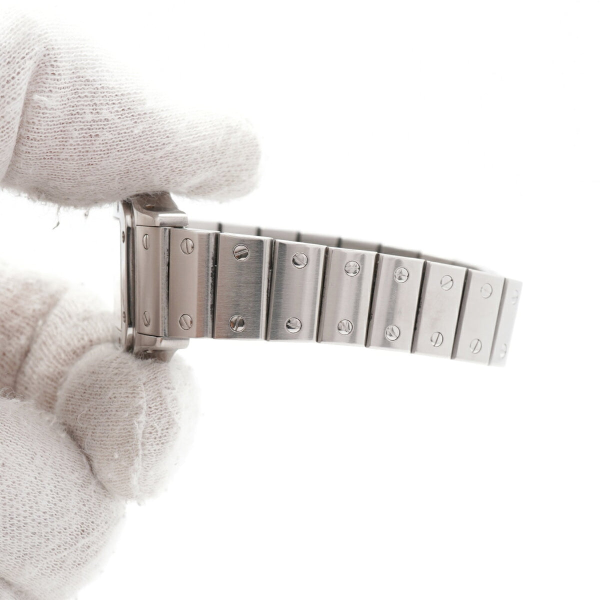 Cartier Santos Galbee SM W20054D6 Silber Zifferblatt 24 mm Uhr