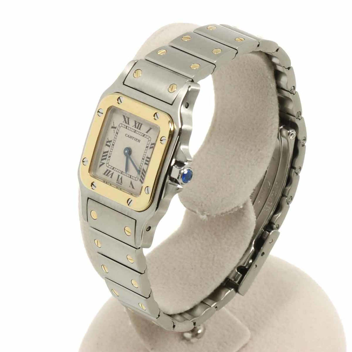 Montre Cartier Santos Galbee SM W20012C4 Ivoire avec cadran de 24 mm