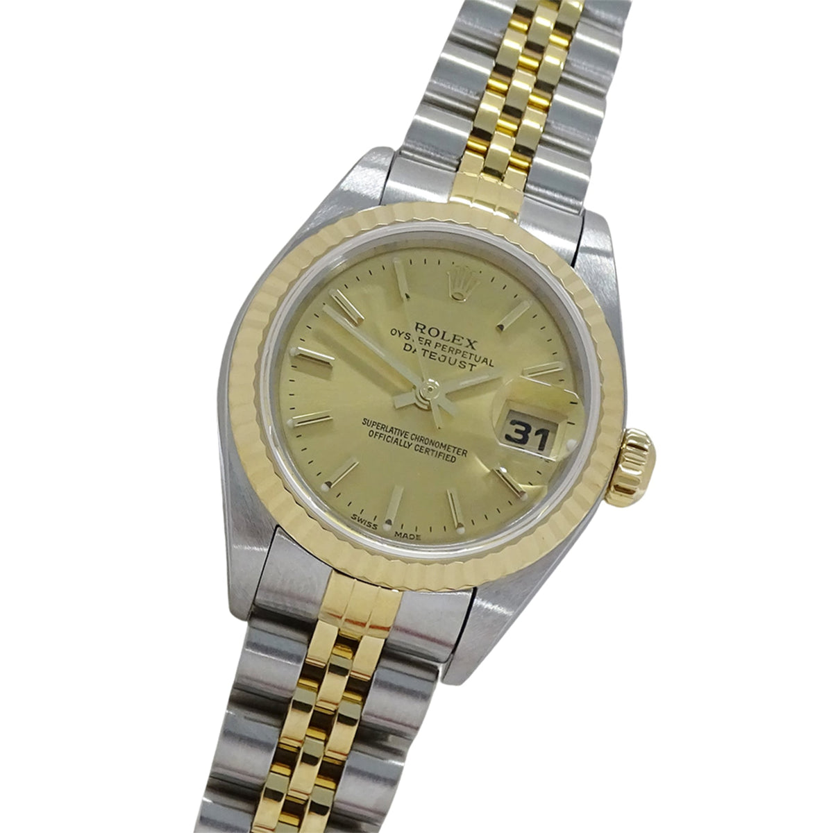 Rolex Datejust 79173 Gold Dial 26mm Watch