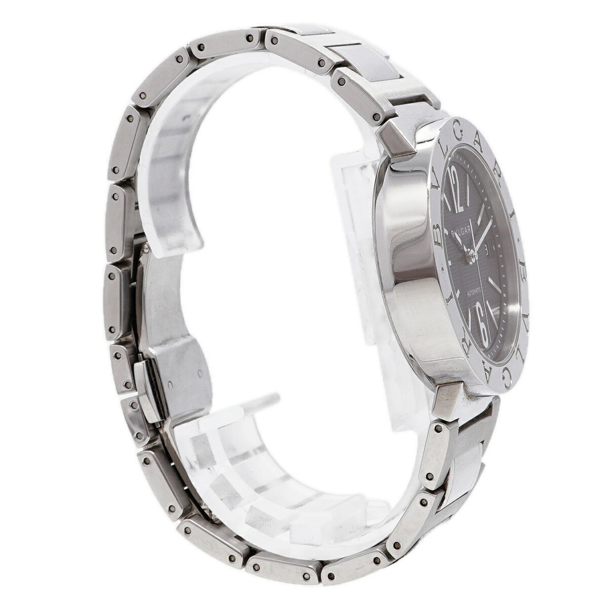 Bvlgari BB38SSAUTO Black Dial 38mm Watch