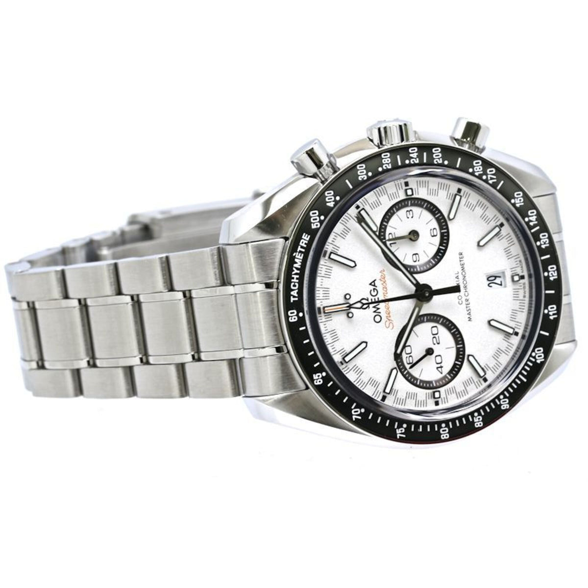 Omega Speedmaster Racing Co-Axial Chronograph 329.30.44.51.04.001 White Dial 44mm Watch