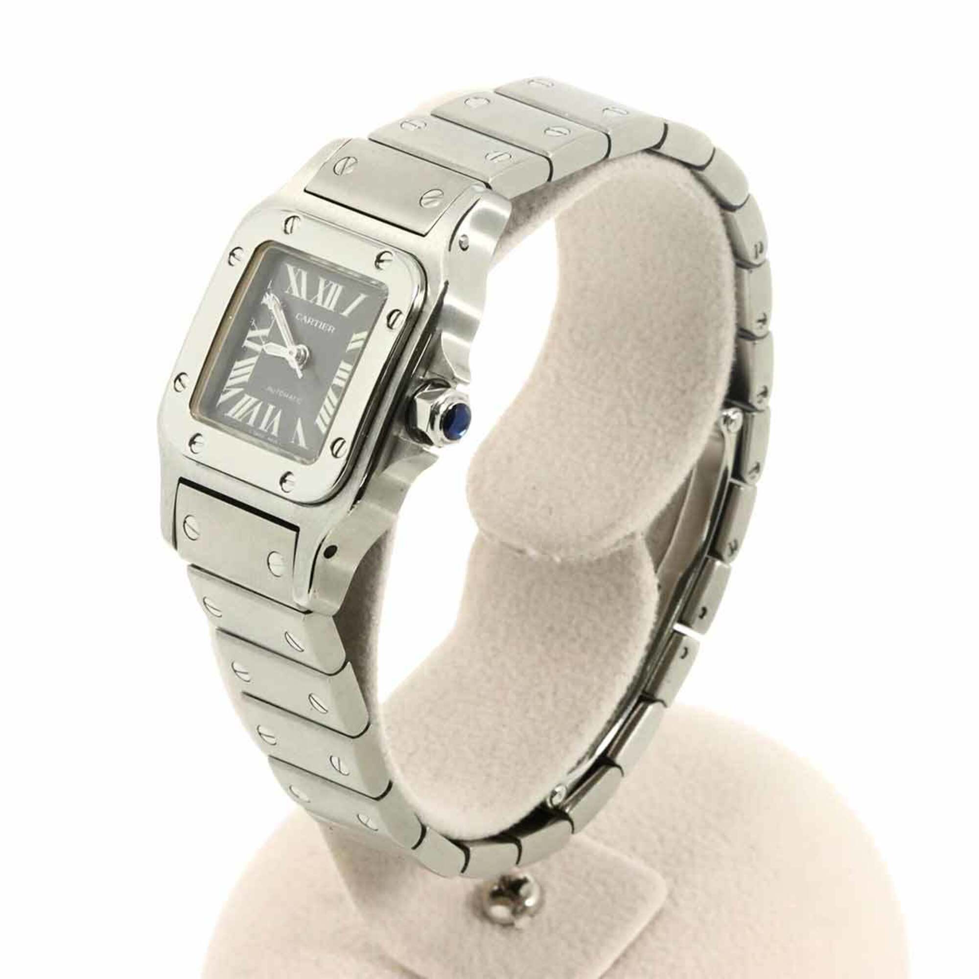 Cartier Santos Galbee SM W20066D6 Women's Watch Asia Limited Edition Gray Automatic