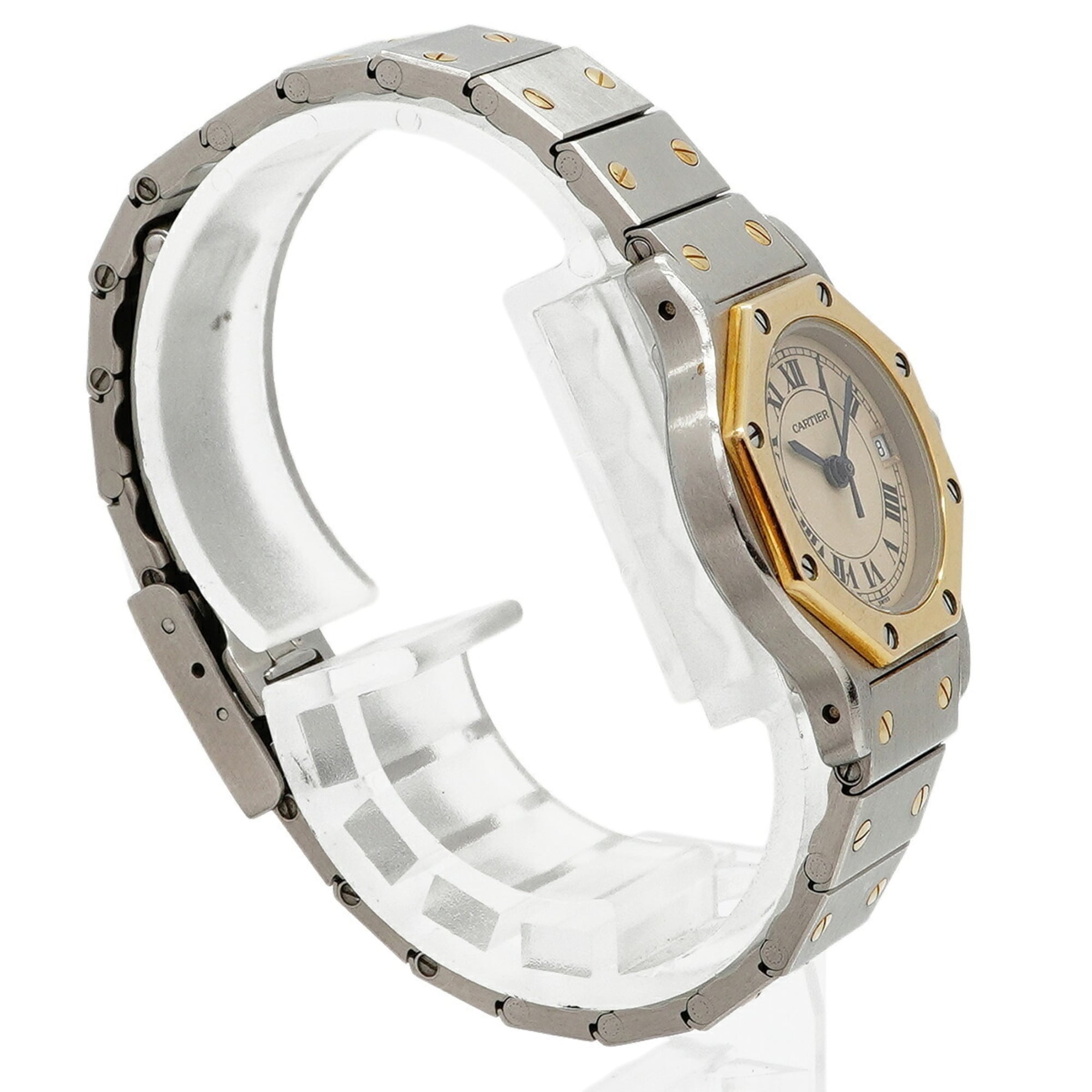 Cartier Santos Octagon SM W2001683 Ivory Dial Wo