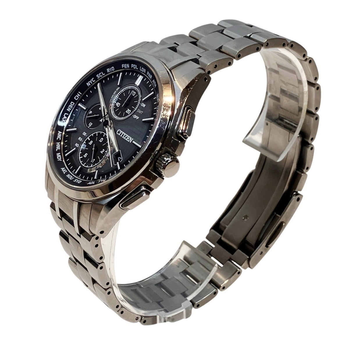 Citizen Direct Flight Attesa AT8040-57E Schwarz Zifferblatt 43 mm Uhr
