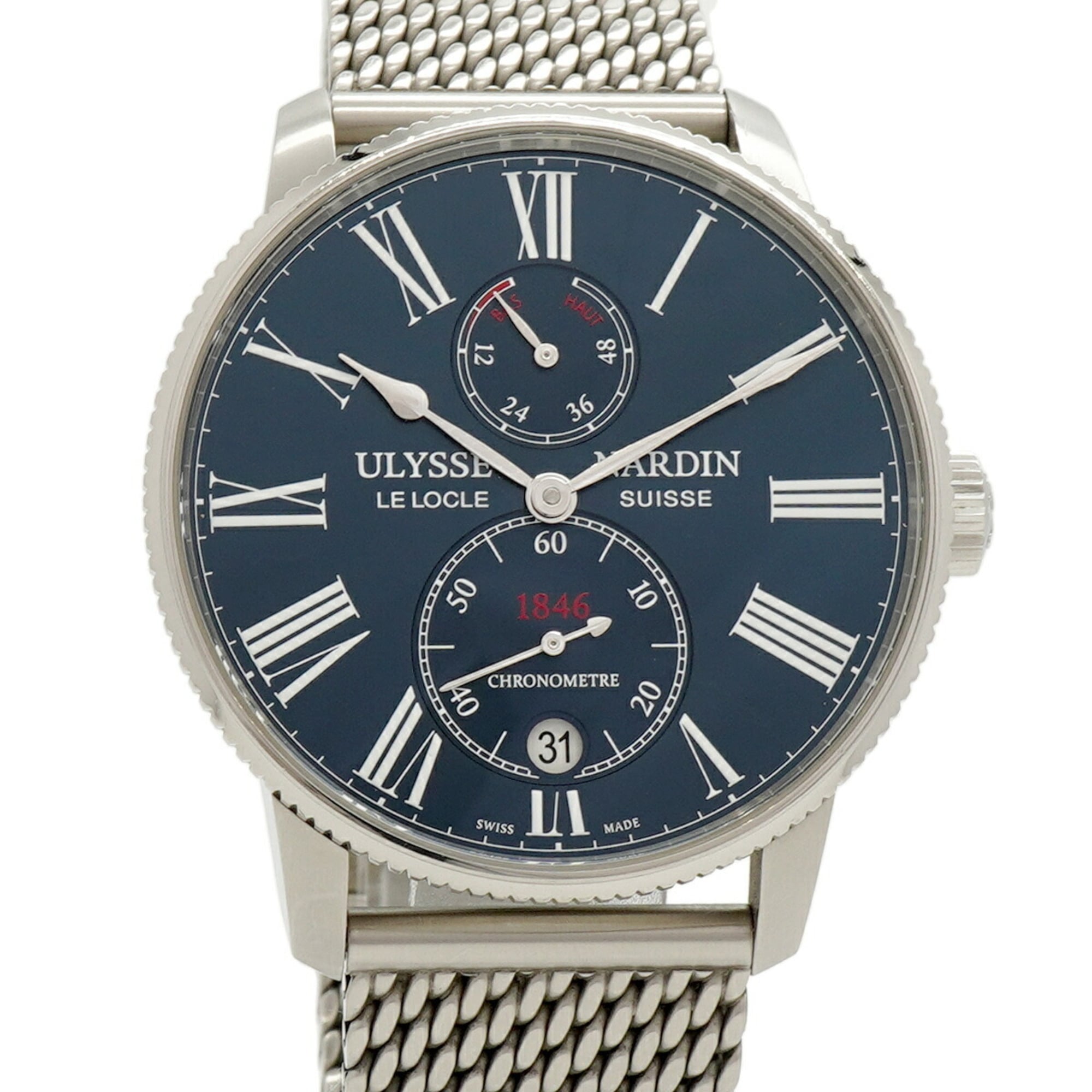 Ulysse Nardin Marine Torpilleur 1183-310 Blue Dial Men's Watch