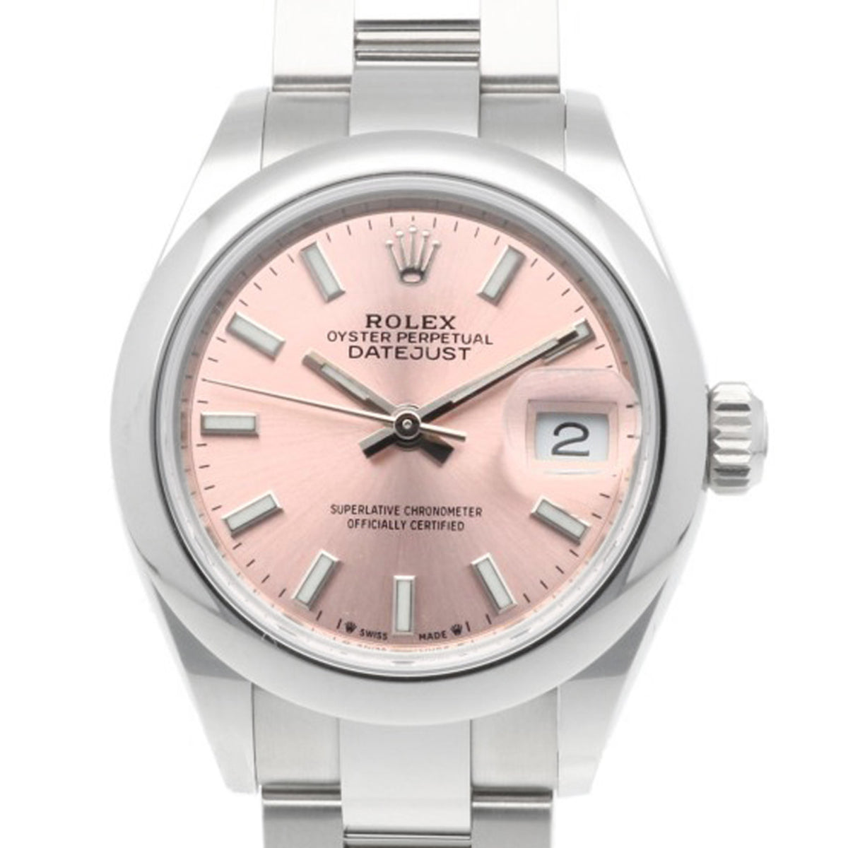 Rolex Datejust Oyster Perpetual 279160 met roze wijzerplaat, 28 mm